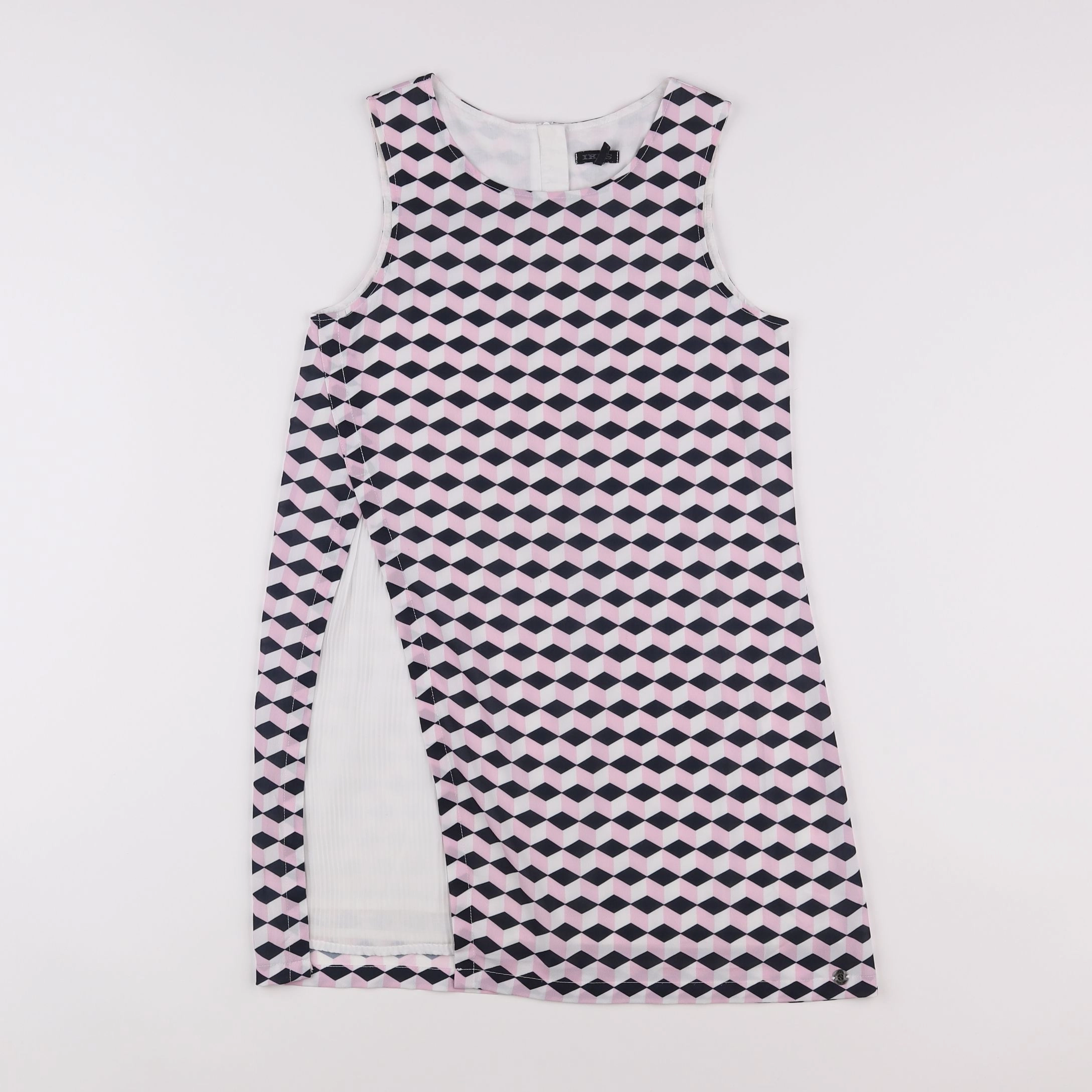 IKKS - robe rose, noir - 10 ans