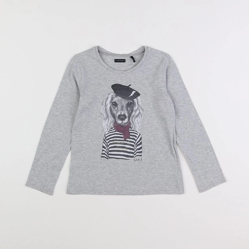 IKKS - tee-shirt gris - 6 ans
