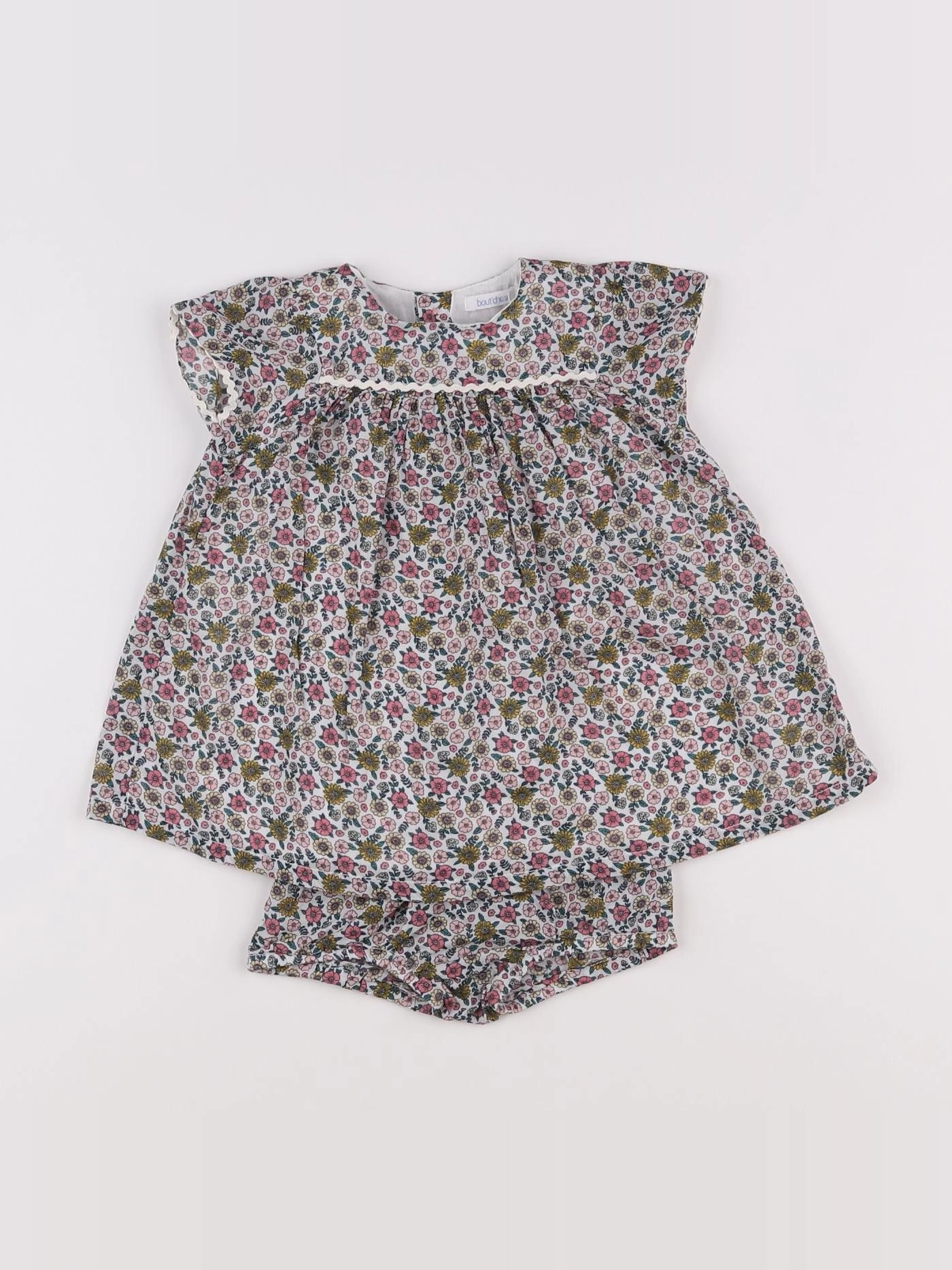 Boutchou - robe multicolore - 3 mois