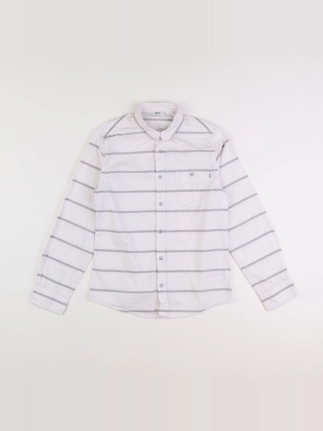 Hugo Boss - chemise blanc, gris - 10 ans