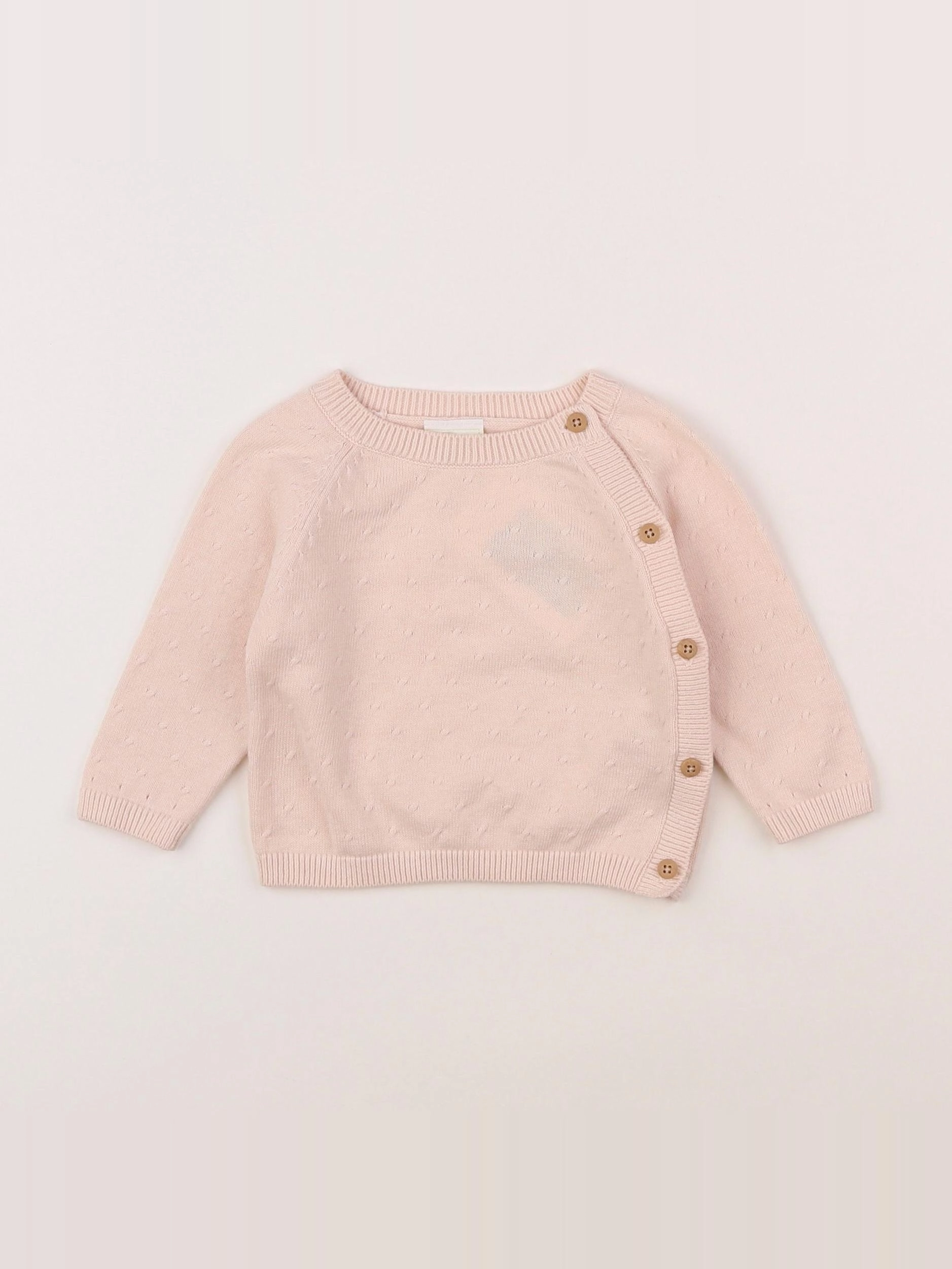 Tape à l'oeil - gilet rose - 3 mois