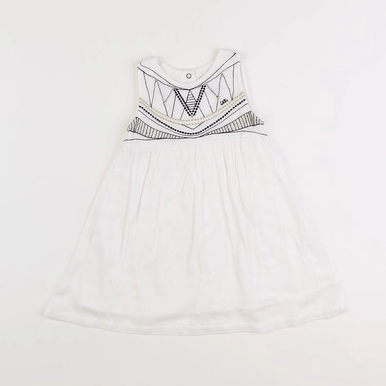 IKKS - robe blanc - 2 ans