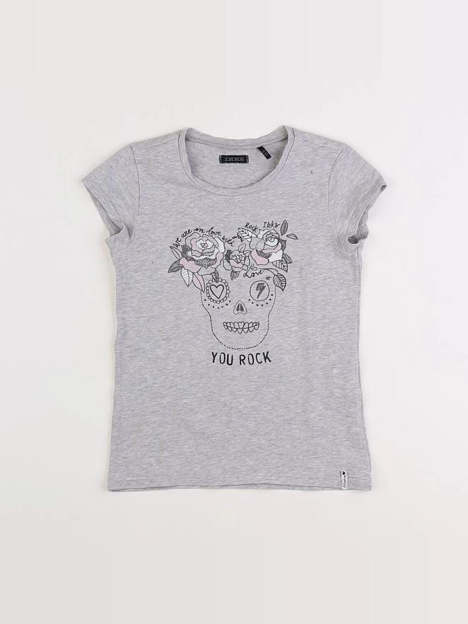 IKKS - tee-shirt gris - 6 ans