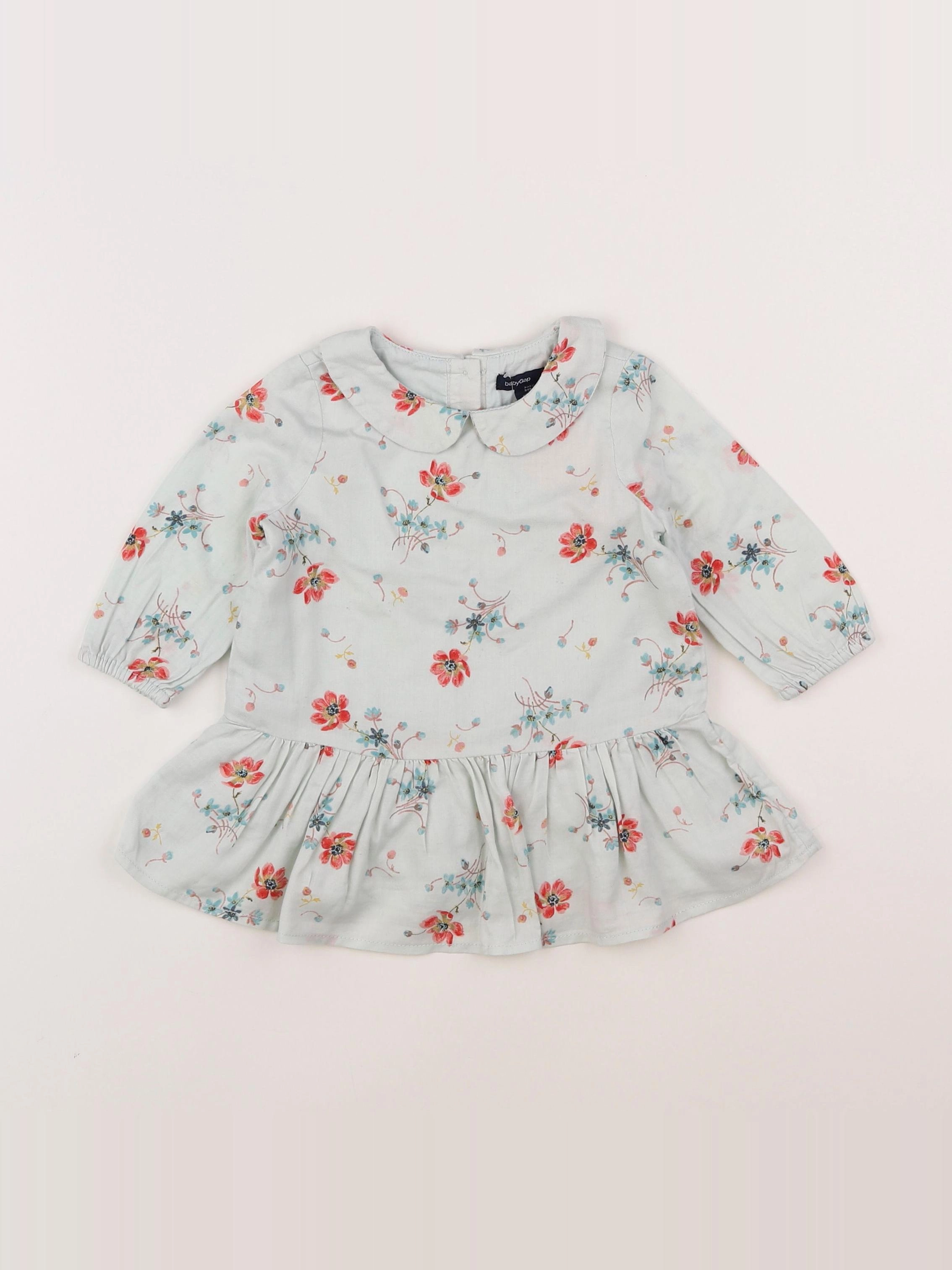 GAP - robe bleu - 3/6 mois