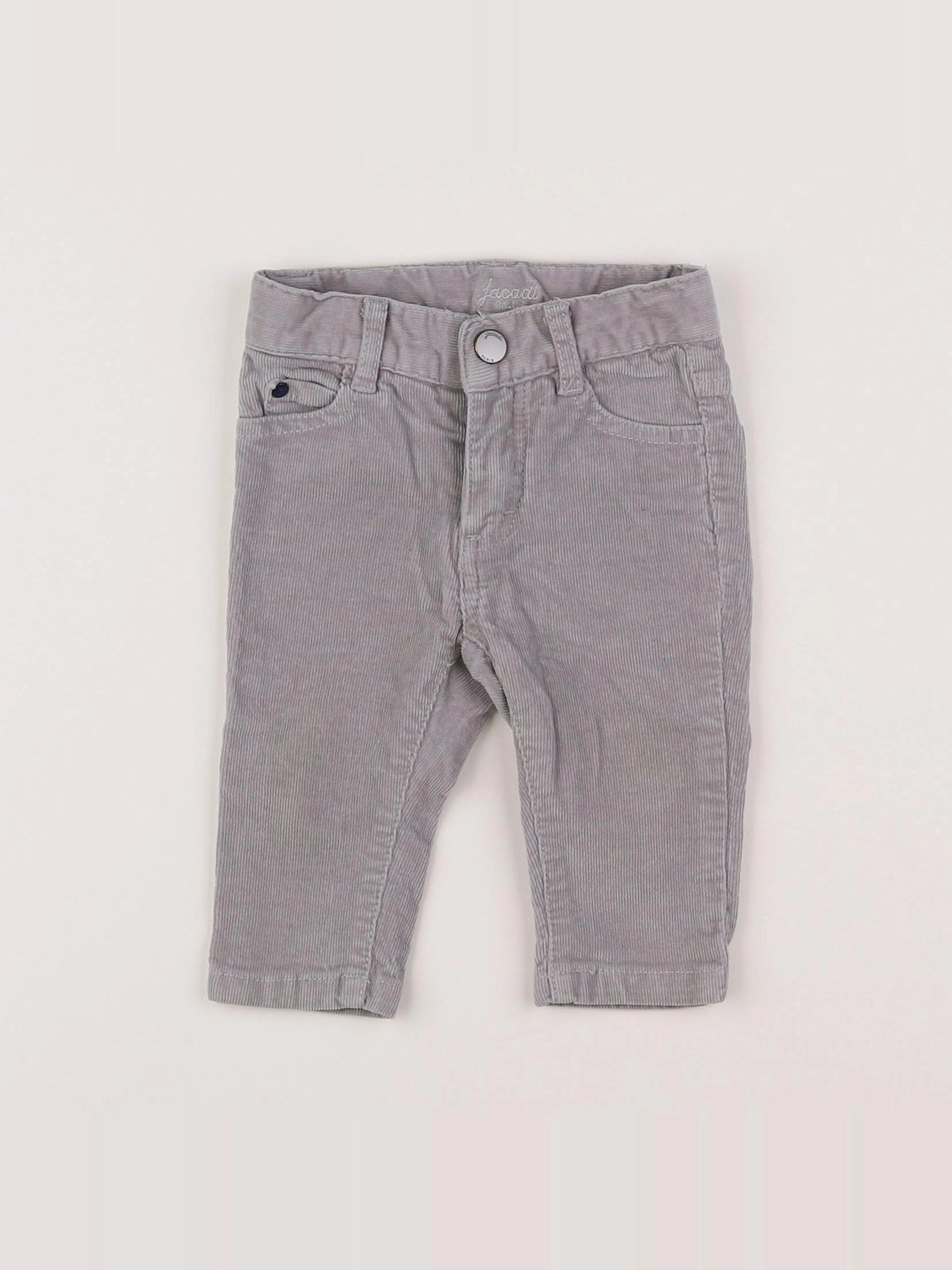 Jacadi - pantalon velours gris - 6 mois