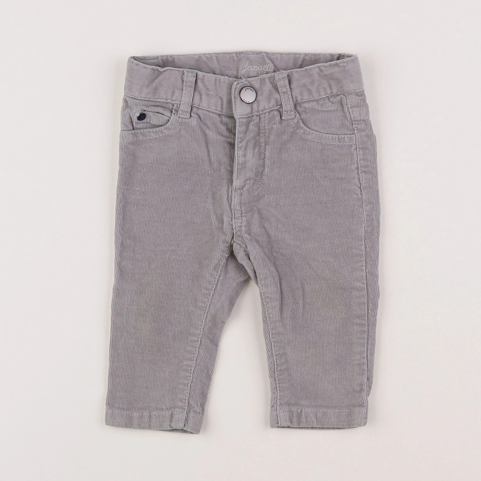 Jacadi - pantalon velours gris - 6 mois