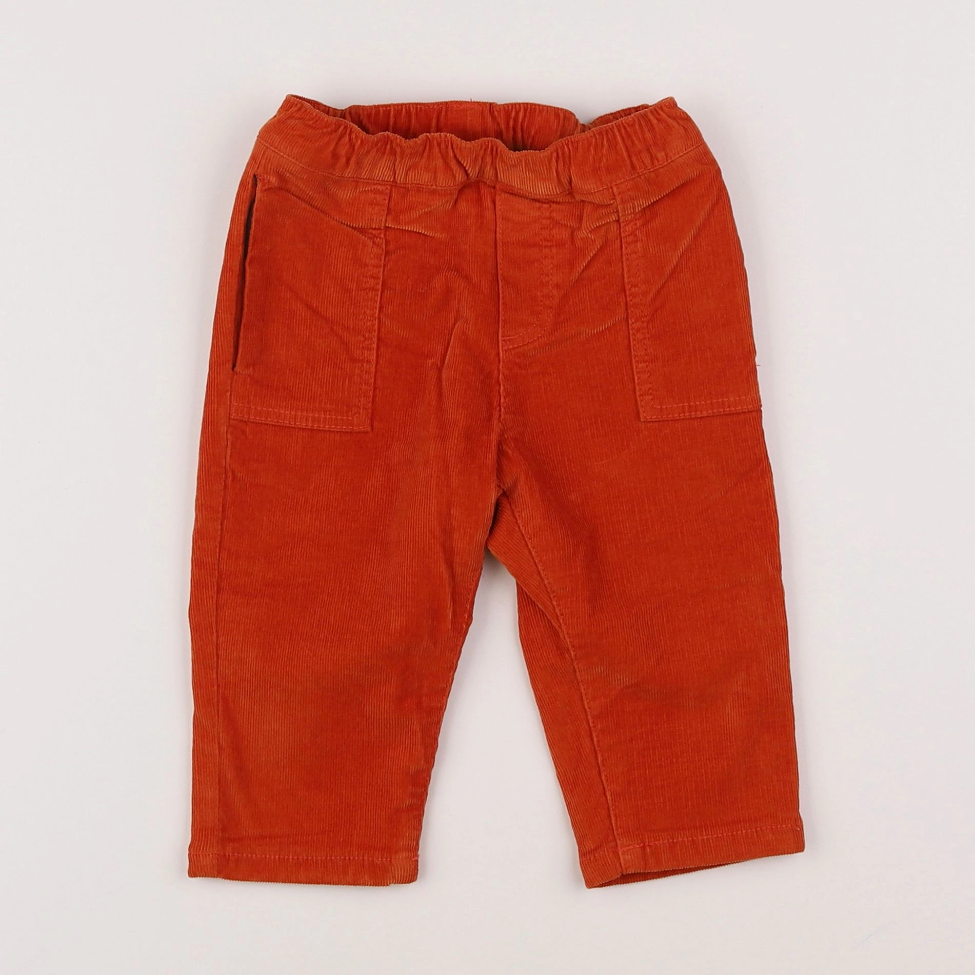 Jacadi - pantalon doublé orange - 12 mois