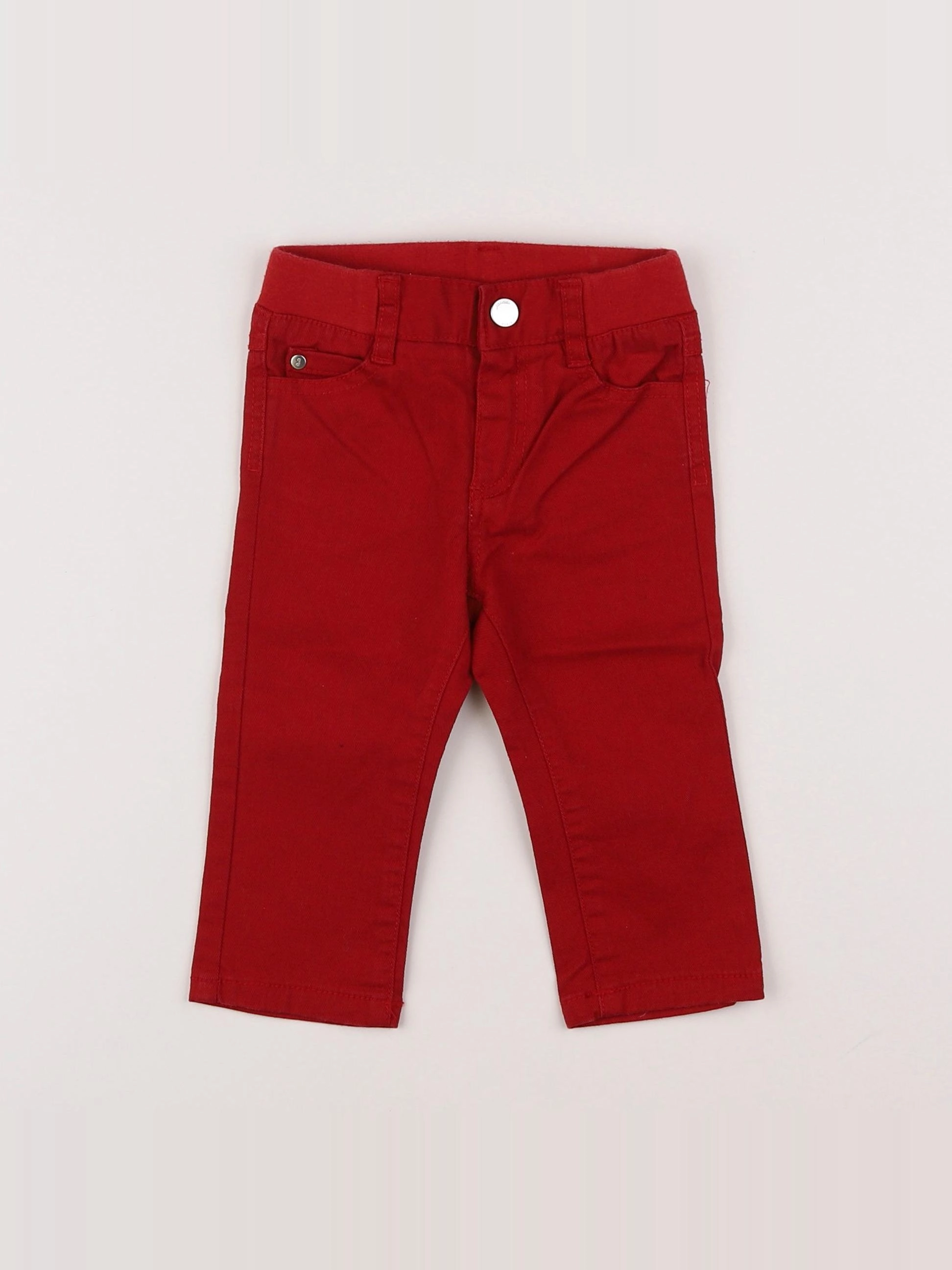 Jacadi - pantalon rouge - 12 mois