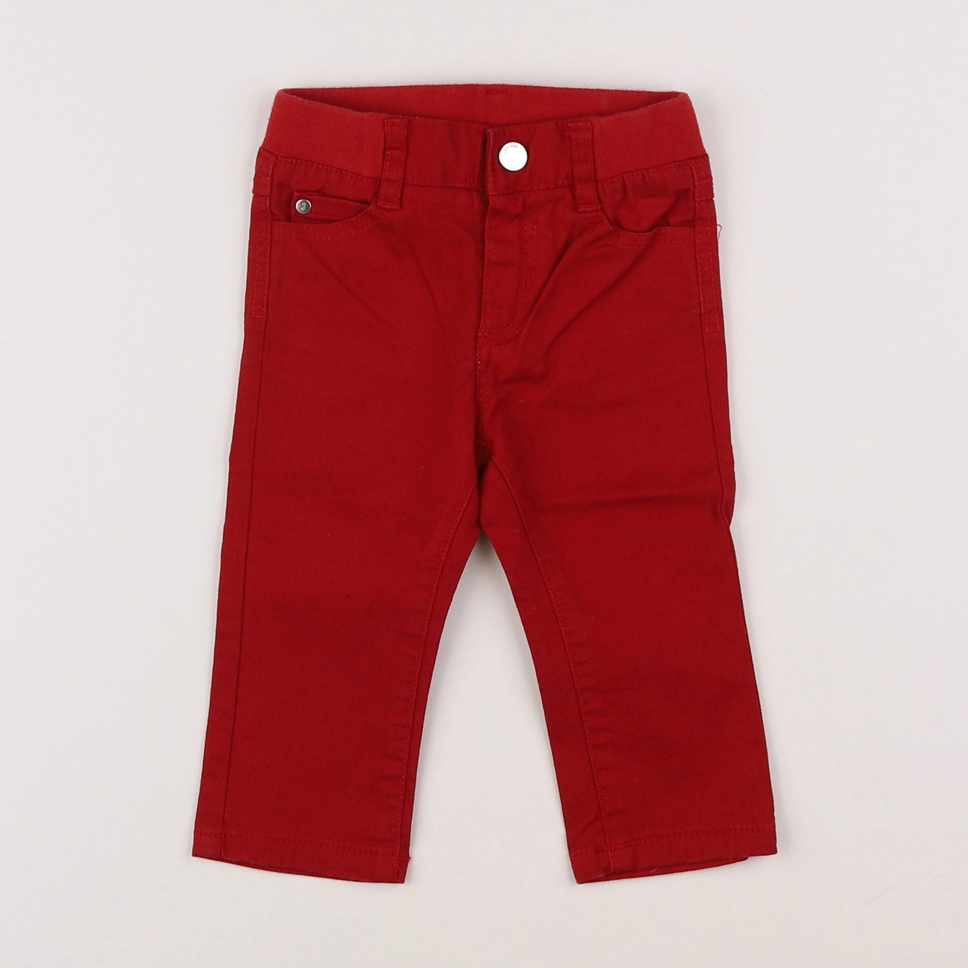 Jacadi - pantalon rouge - 12 mois