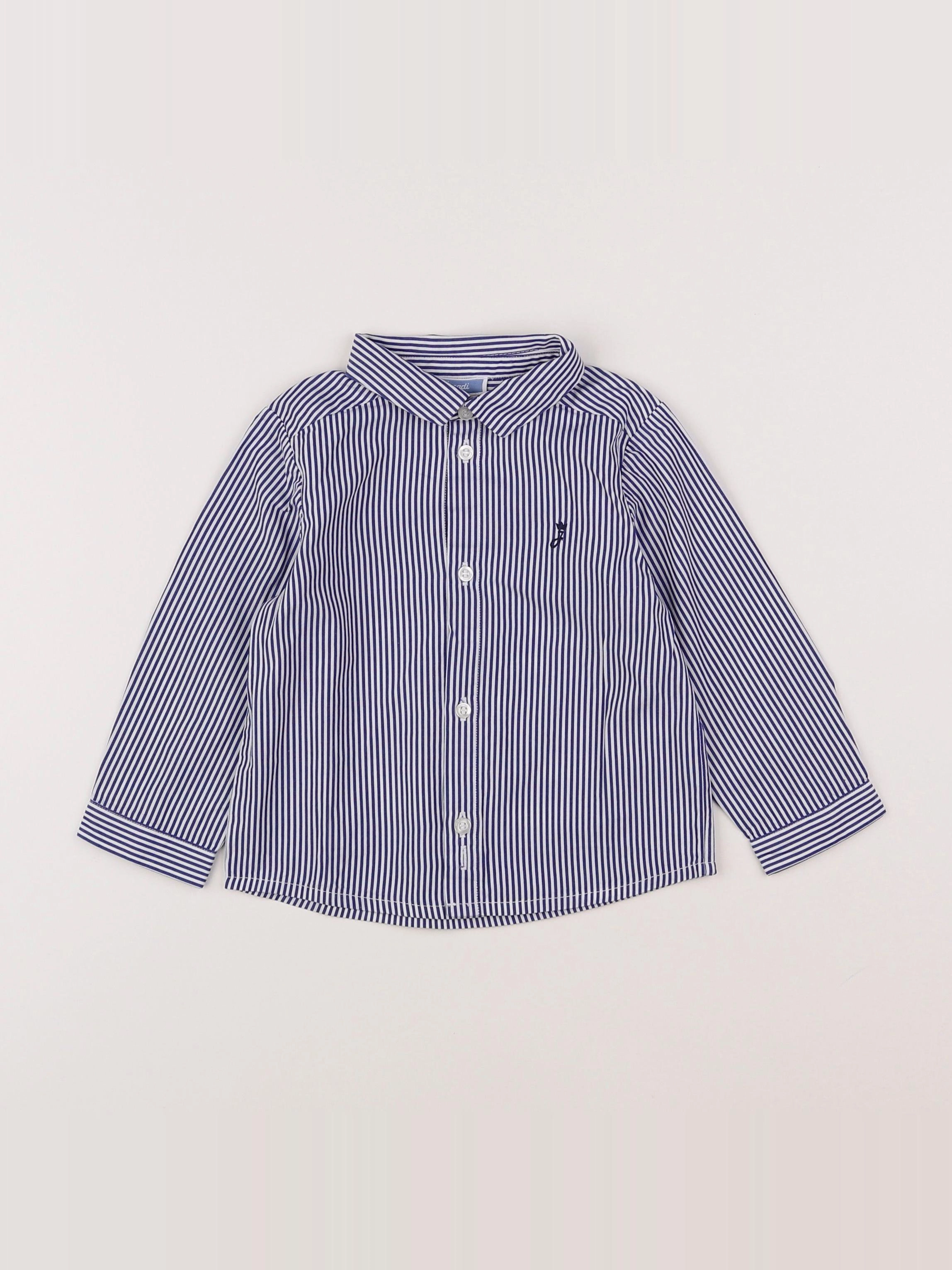 Jacadi - chemise bleu - 6 mois