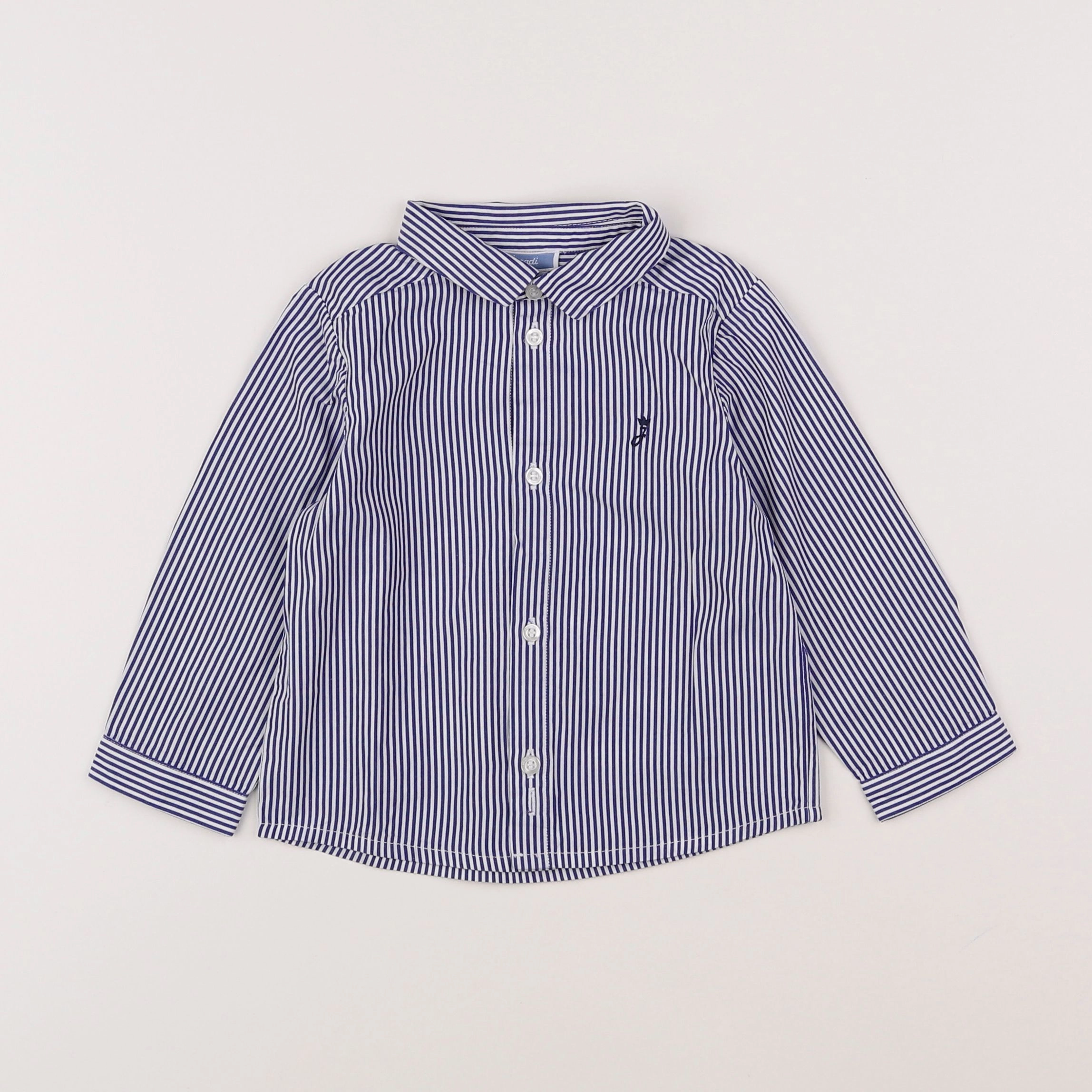 Jacadi - chemise bleu - 6 mois
