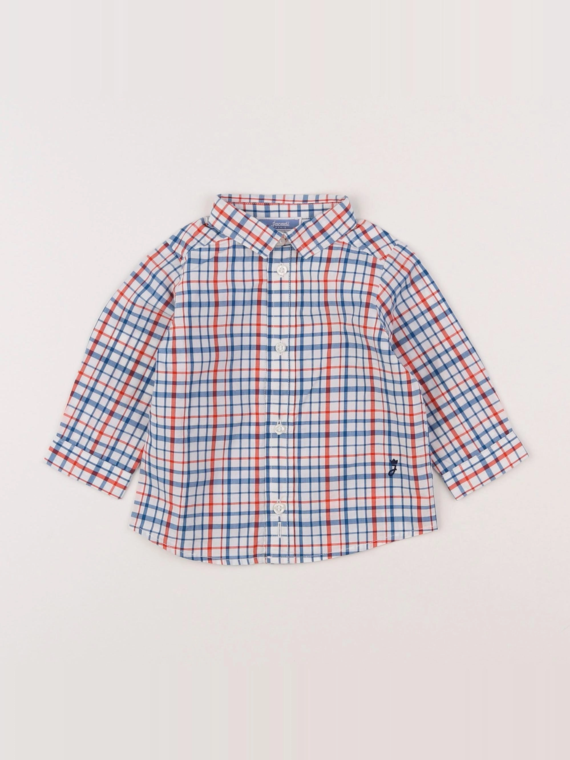 Jacadi - chemise bleu - 6 mois