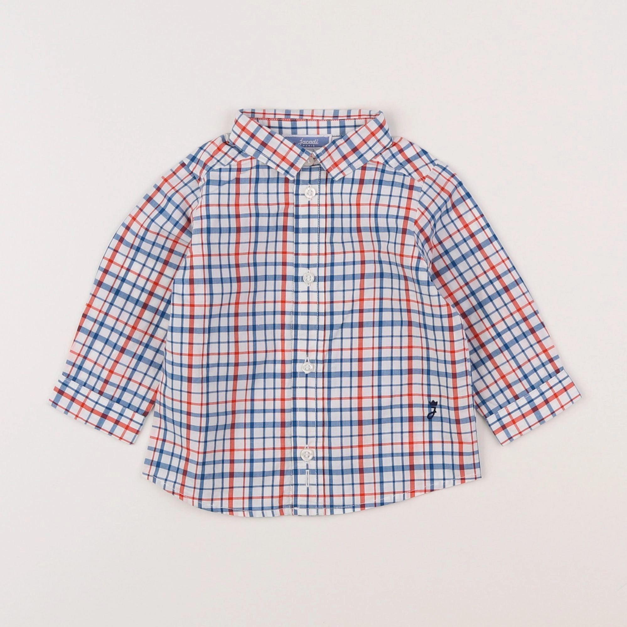 Jacadi - chemise bleu - 6 mois