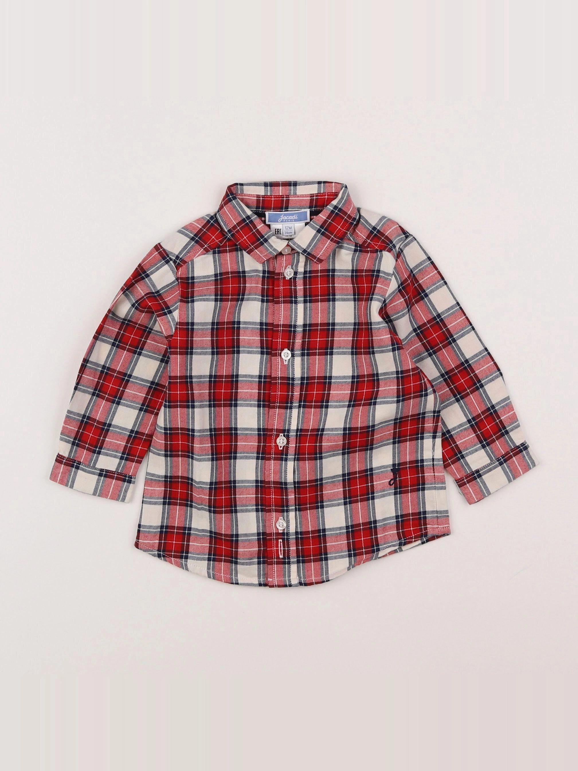 Jacadi - chemise rouge - 12 mois