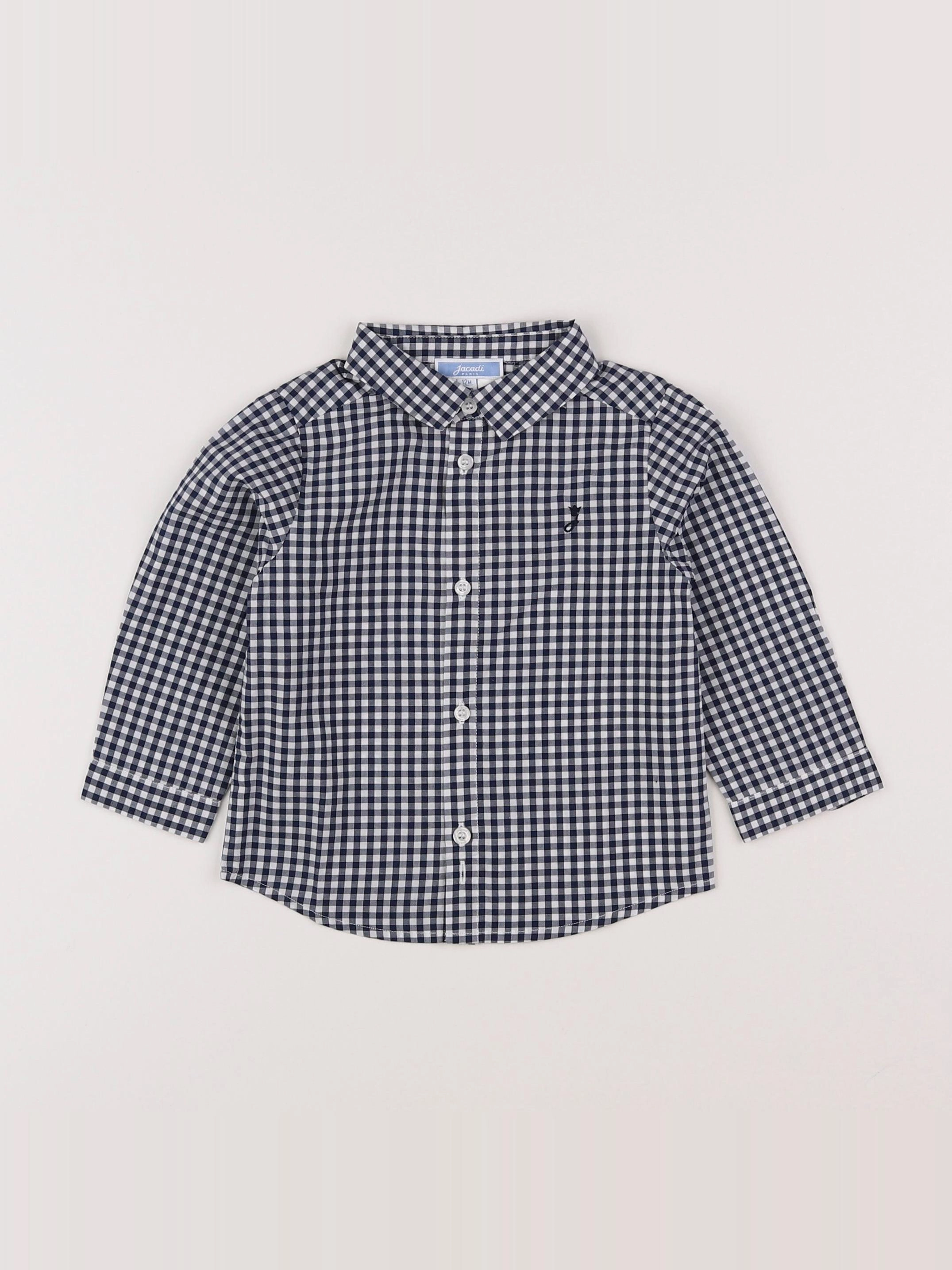Jacadi - chemise bleu - 12 mois