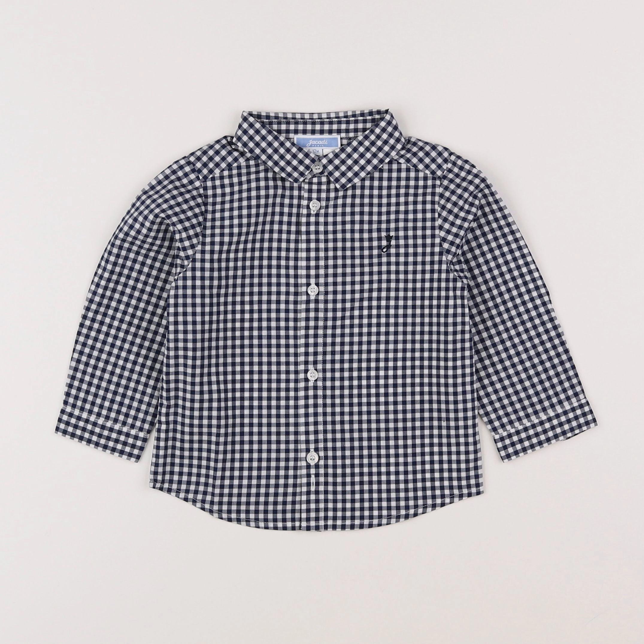 Jacadi - chemise bleu - 12 mois