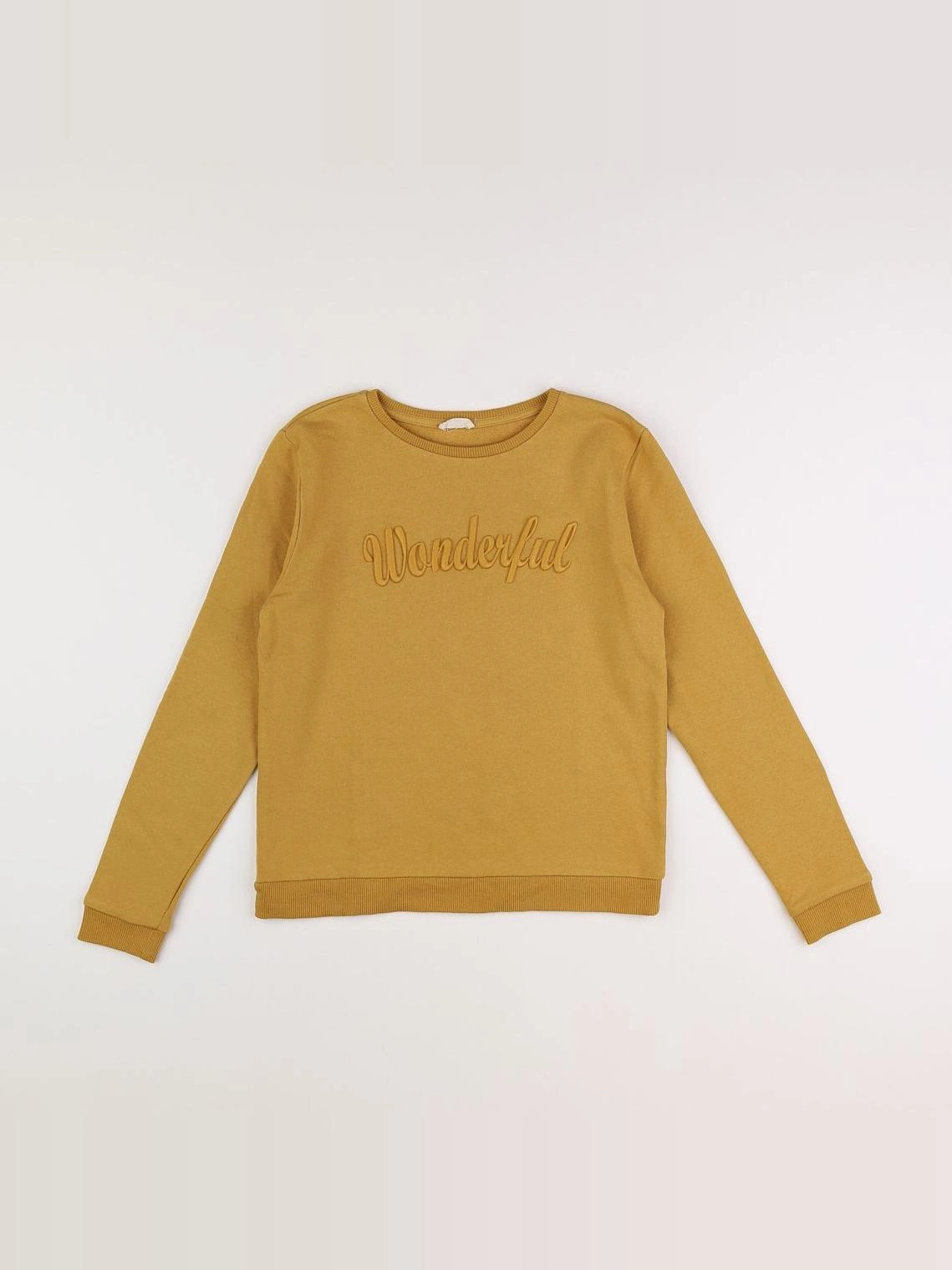 Little Cigogne - sweat jaune - 12 ans
