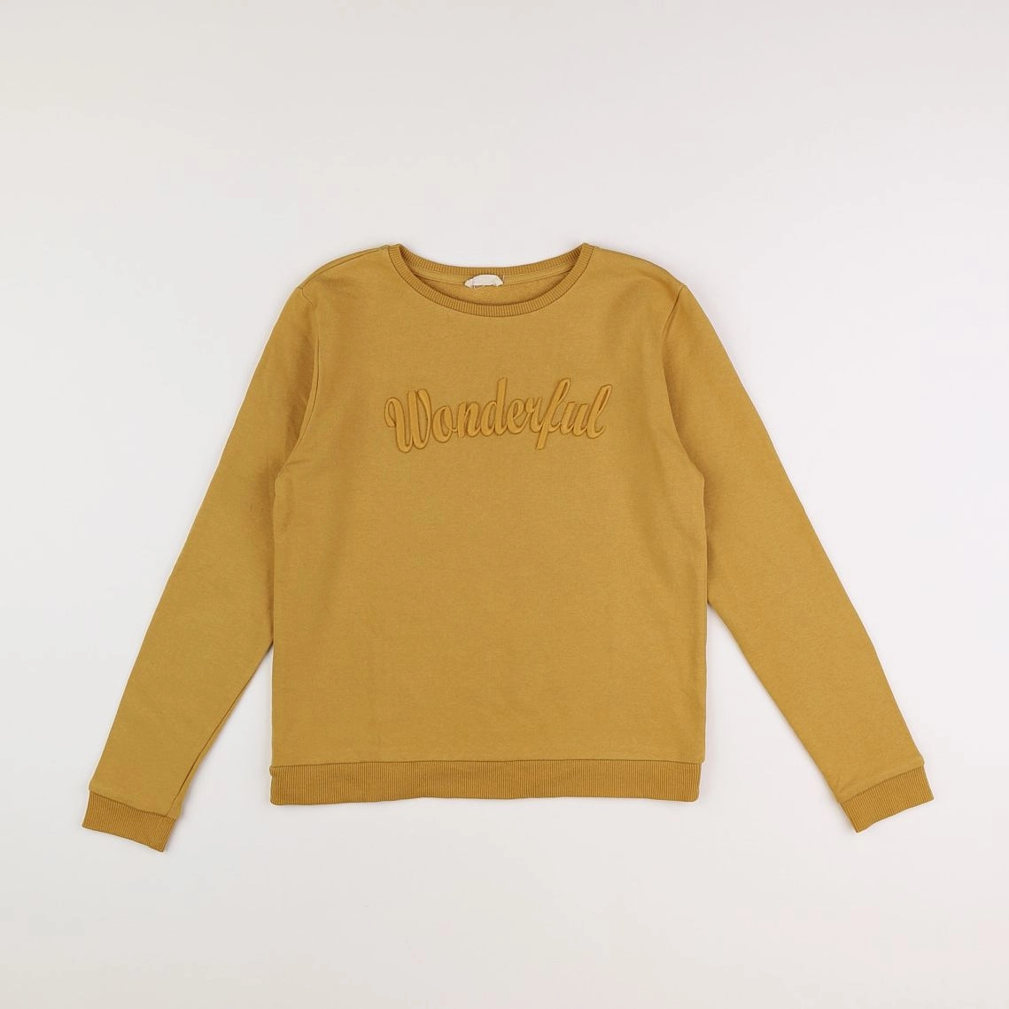 Little Cigogne - sweat jaune - 12 ans