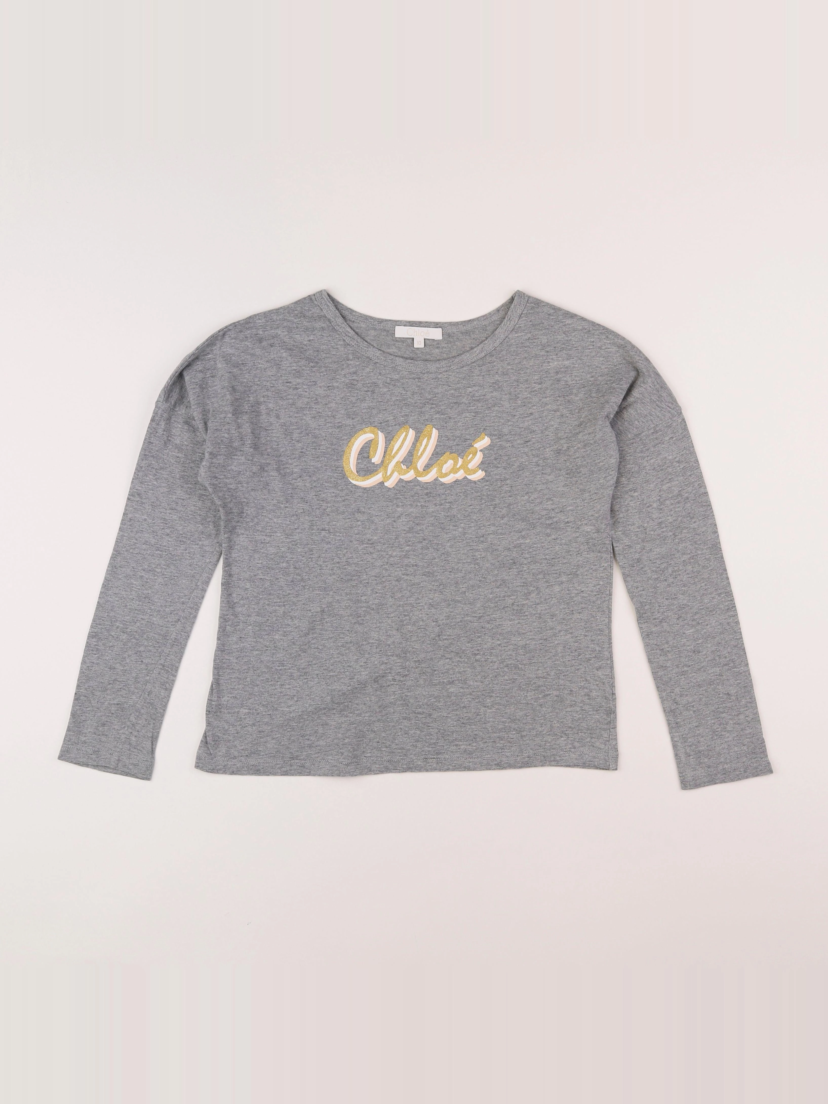 Chloé - tee-shirt gris - 10 ans