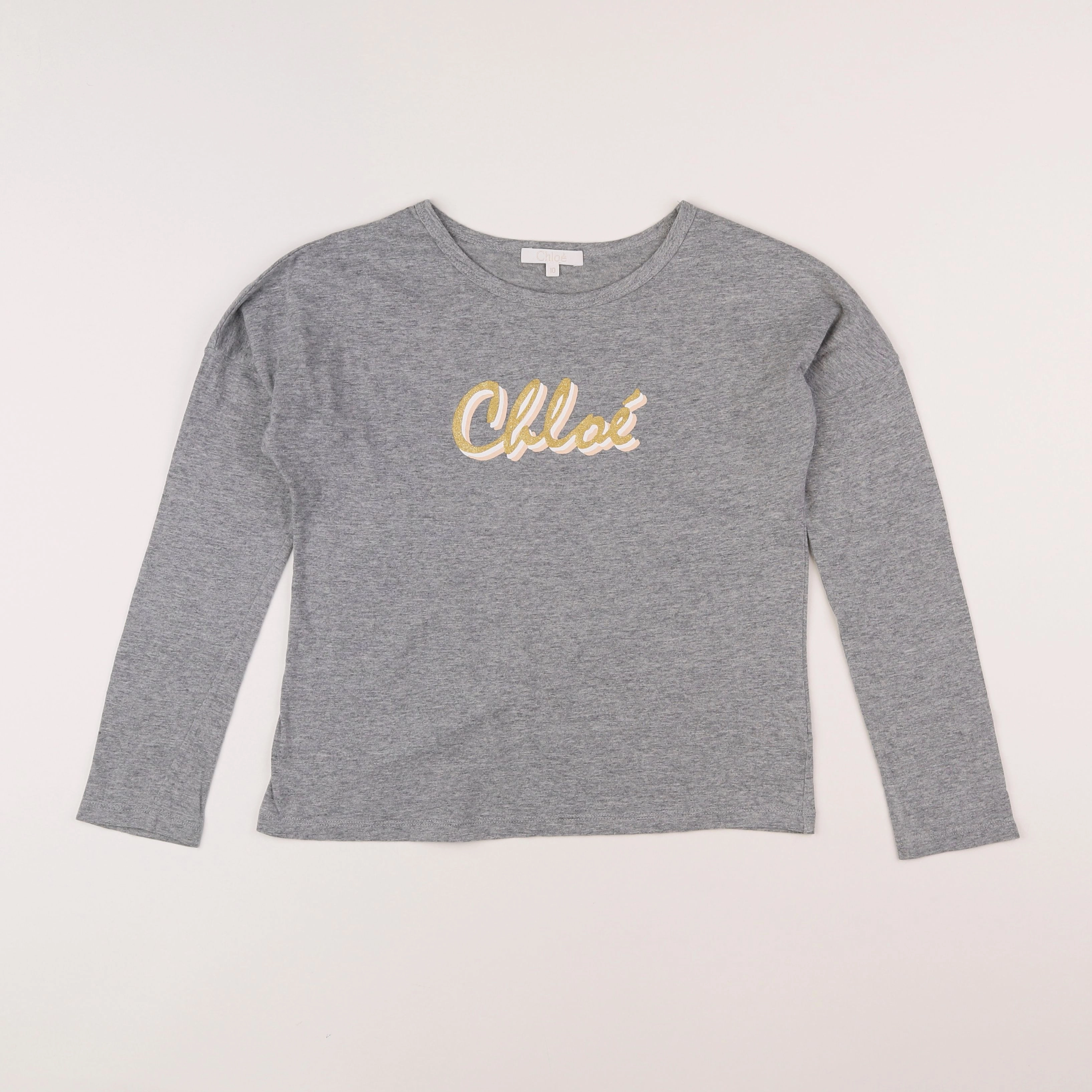 Chloé - tee-shirt gris - 10 ans