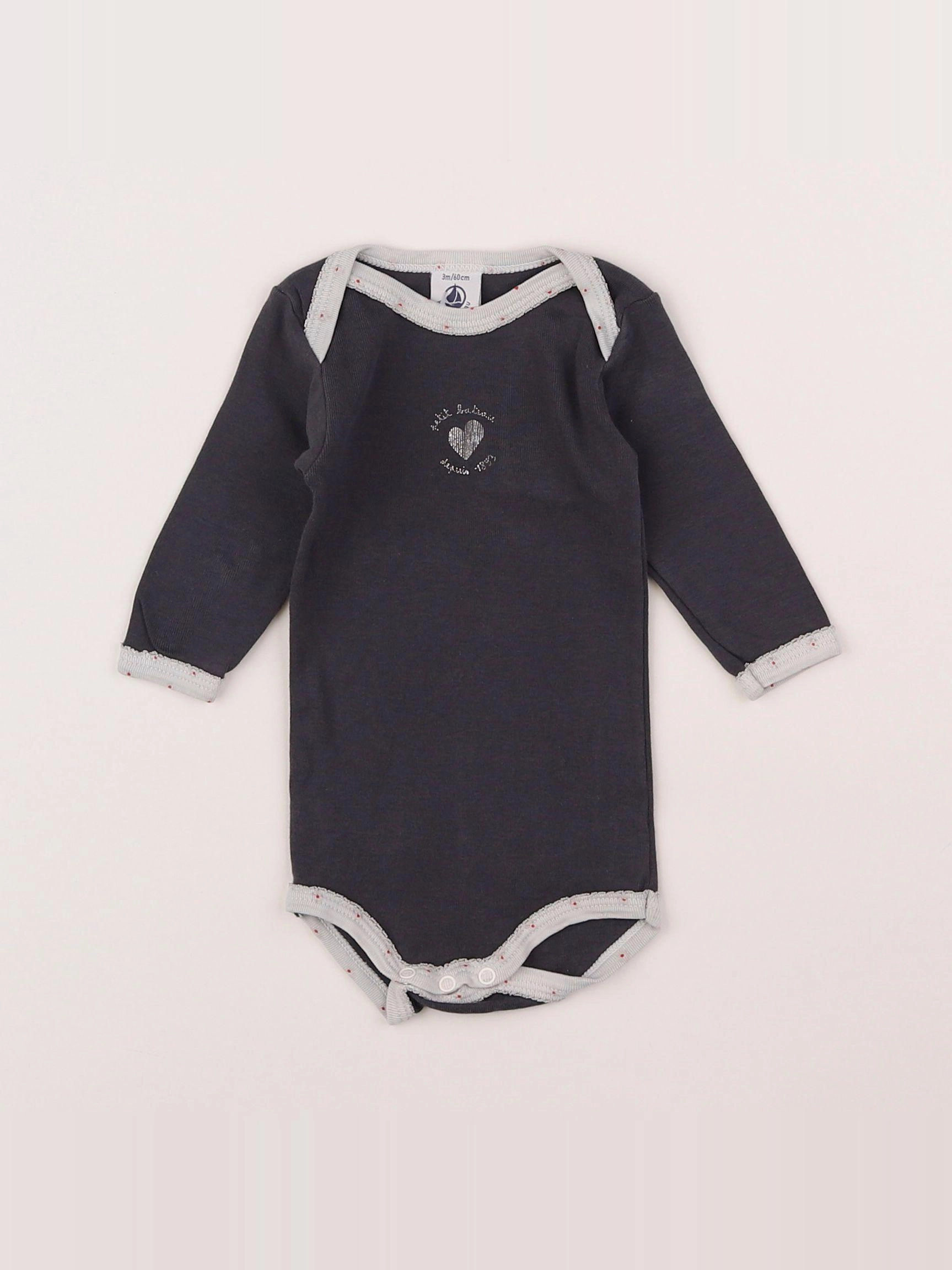 Catimini - body gris - 3 mois