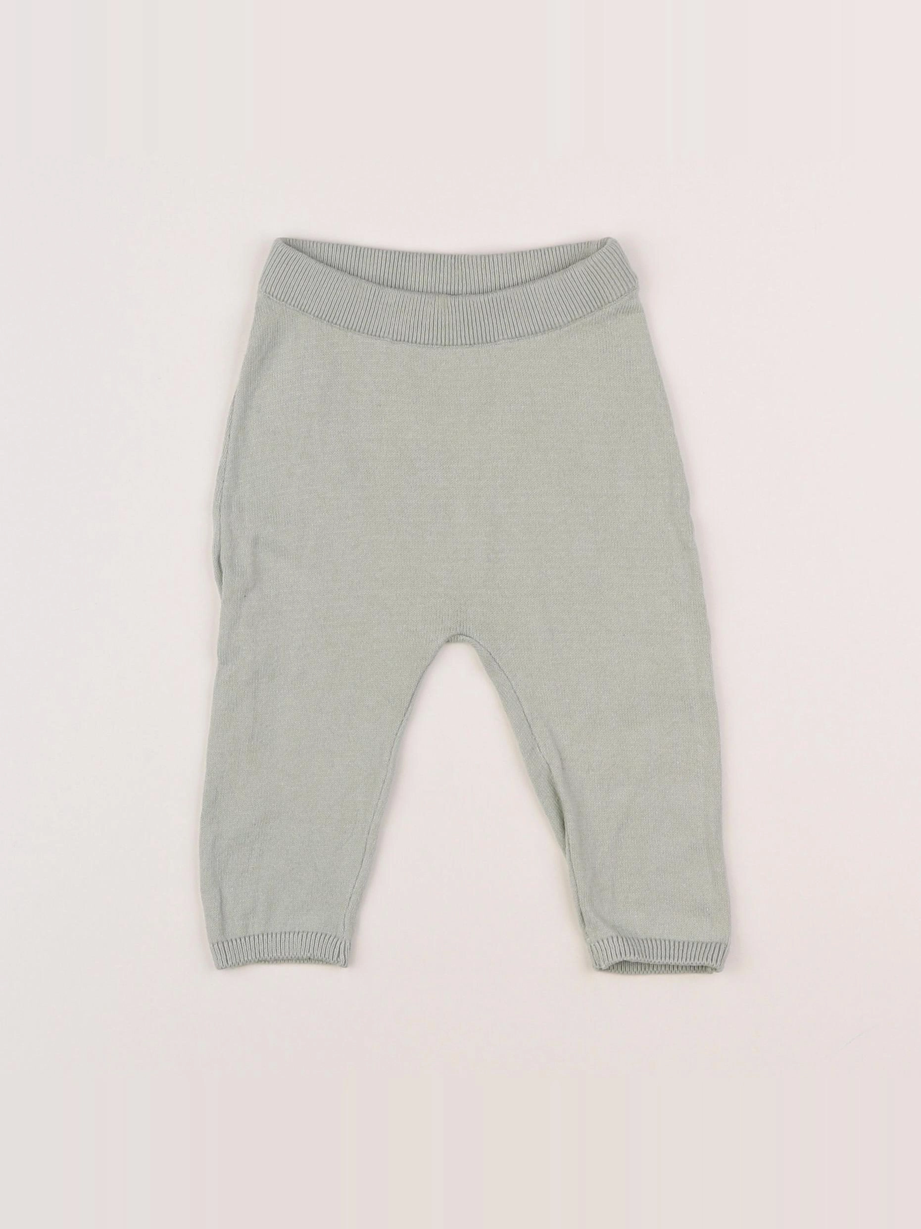 H&M - legging vert - 6 mois