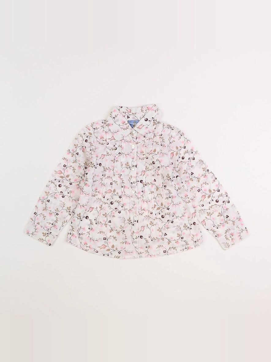 River Woods - chemise blanc, rose - 3 ans