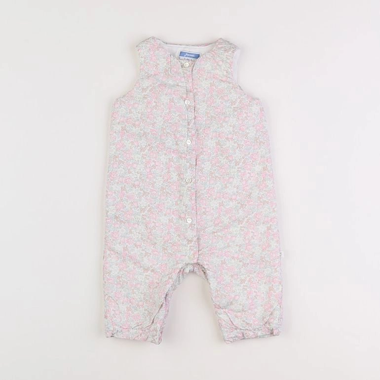 Jacadi - combinaison blanc, rose - 6 mois
