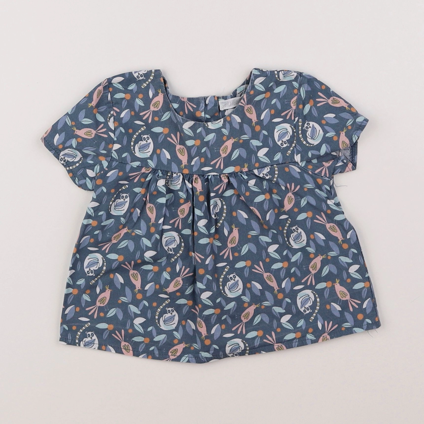 Storytelling - blouse bleu - 6 mois