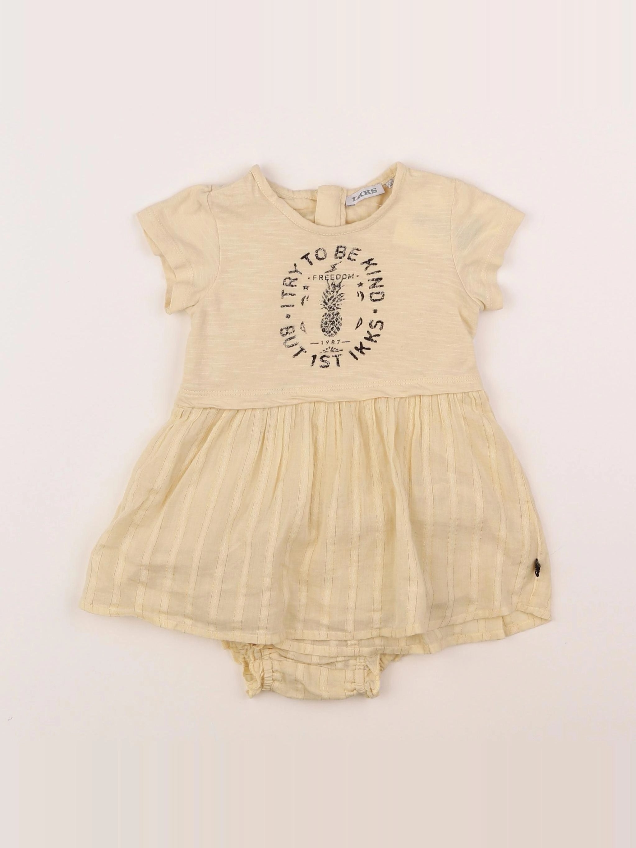 IKKS - robe jaune - 6 mois