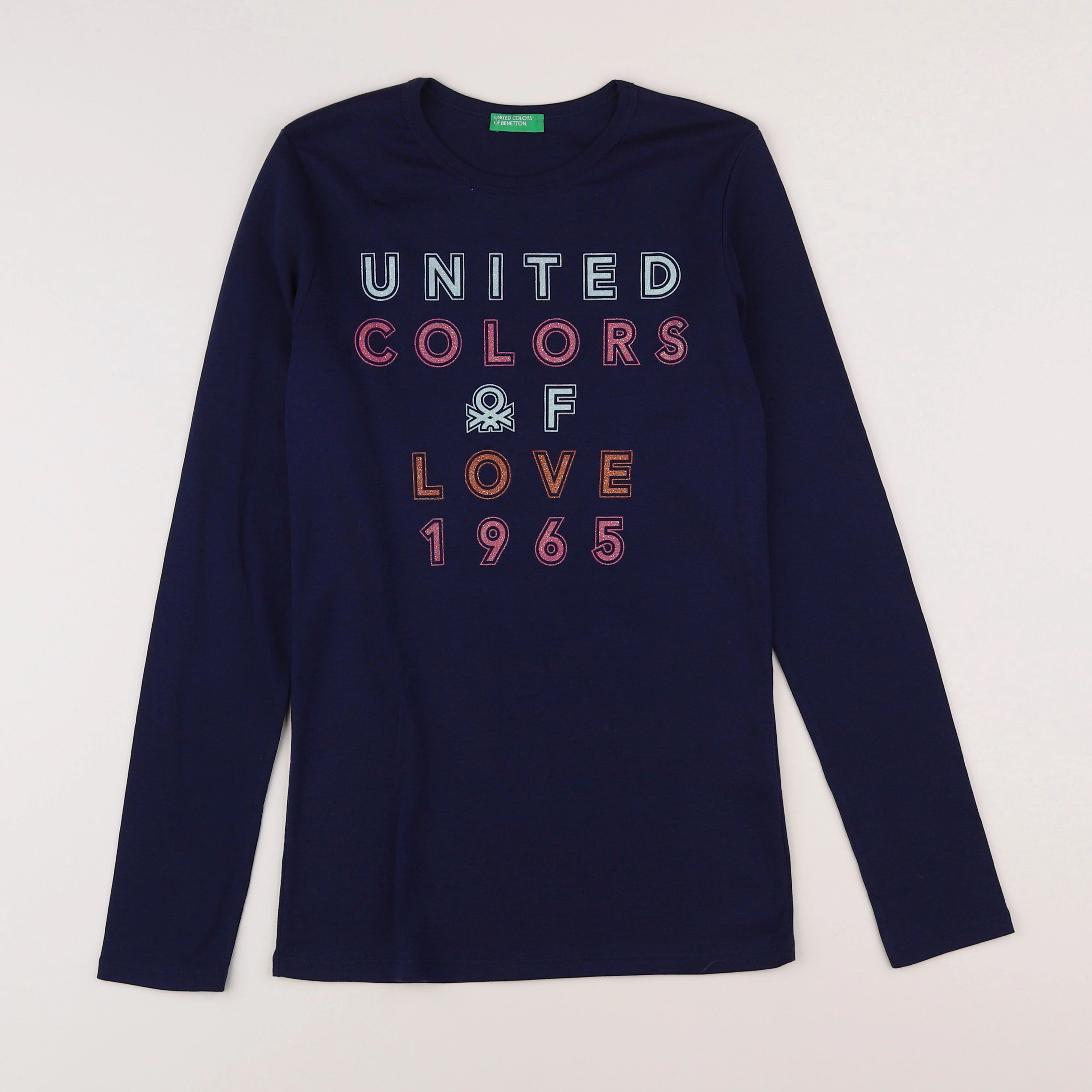 Benetton - tee-shirt bleu - 11/12 ans