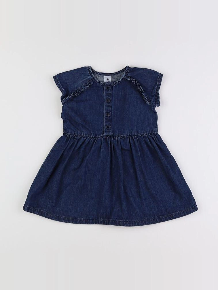 Petit Bateau - robe bleu - 2 ans