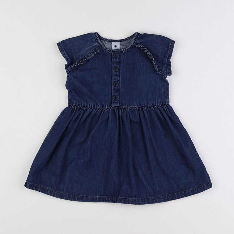 Petit Bateau - robe bleu - 2 ans