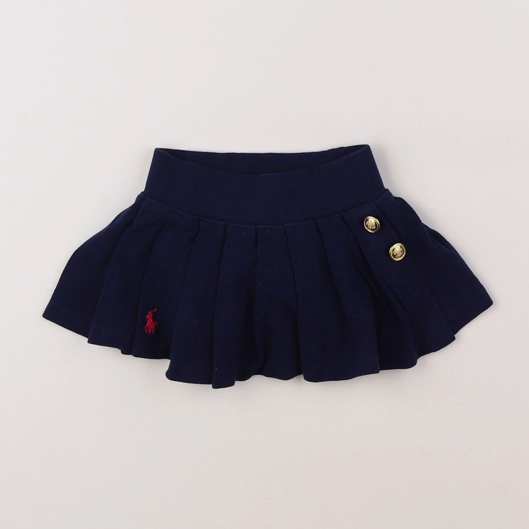 Ralph Lauren - jupe short bleu - 6 mois