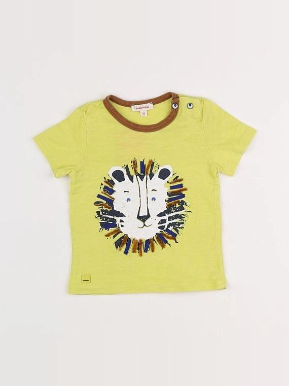 Catimini - tee-shirt jaune - 12 mois