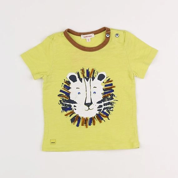 Catimini - tee-shirt jaune - 12 mois