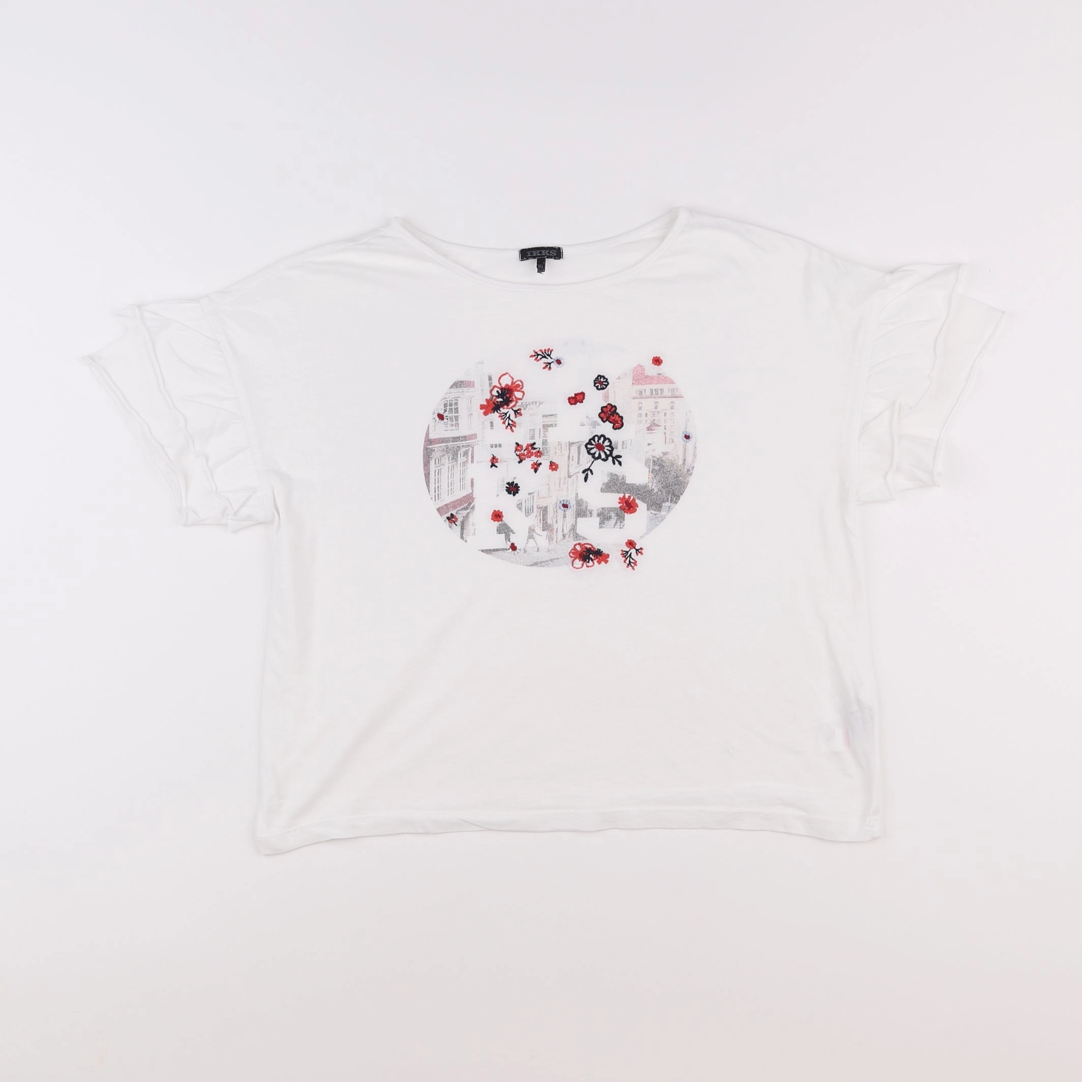 IKKS - tee-shirt blanc - 10 ans