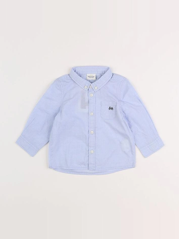 Tape à l'oeil - chemise bleu - 12 mois