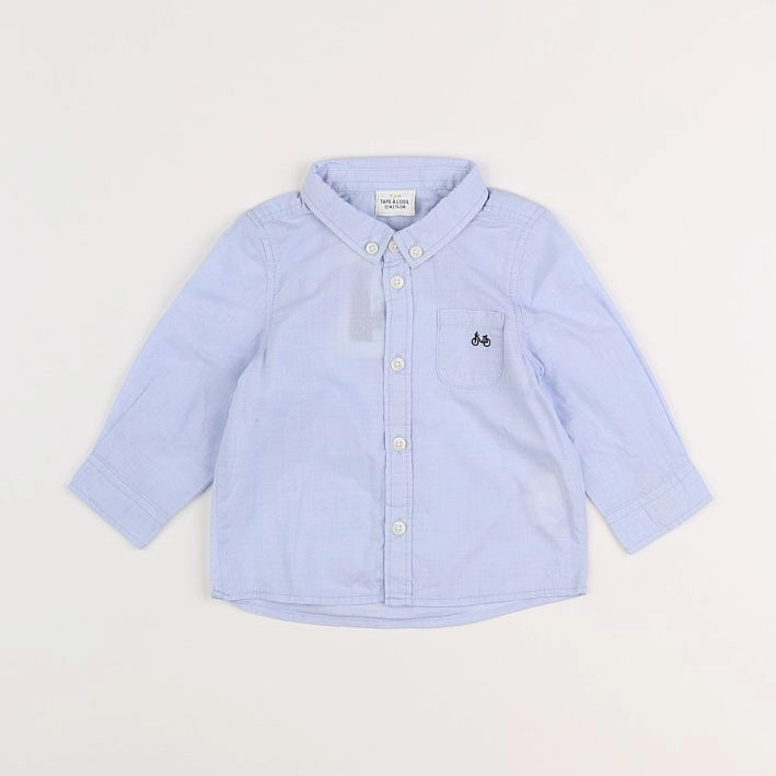 Tape à l'oeil - chemise bleu - 12 mois