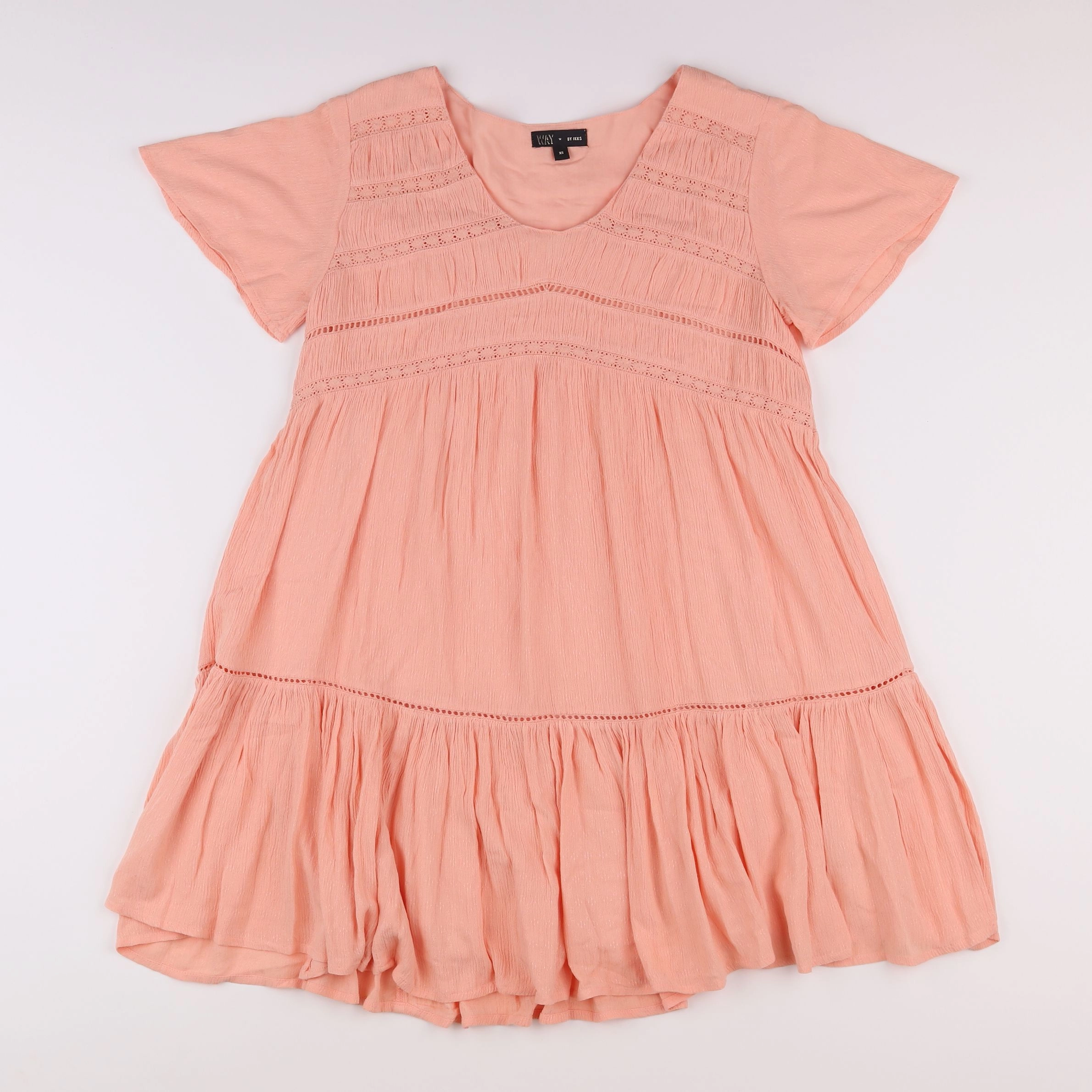 IKKS - robe rose, orange - 12 ans