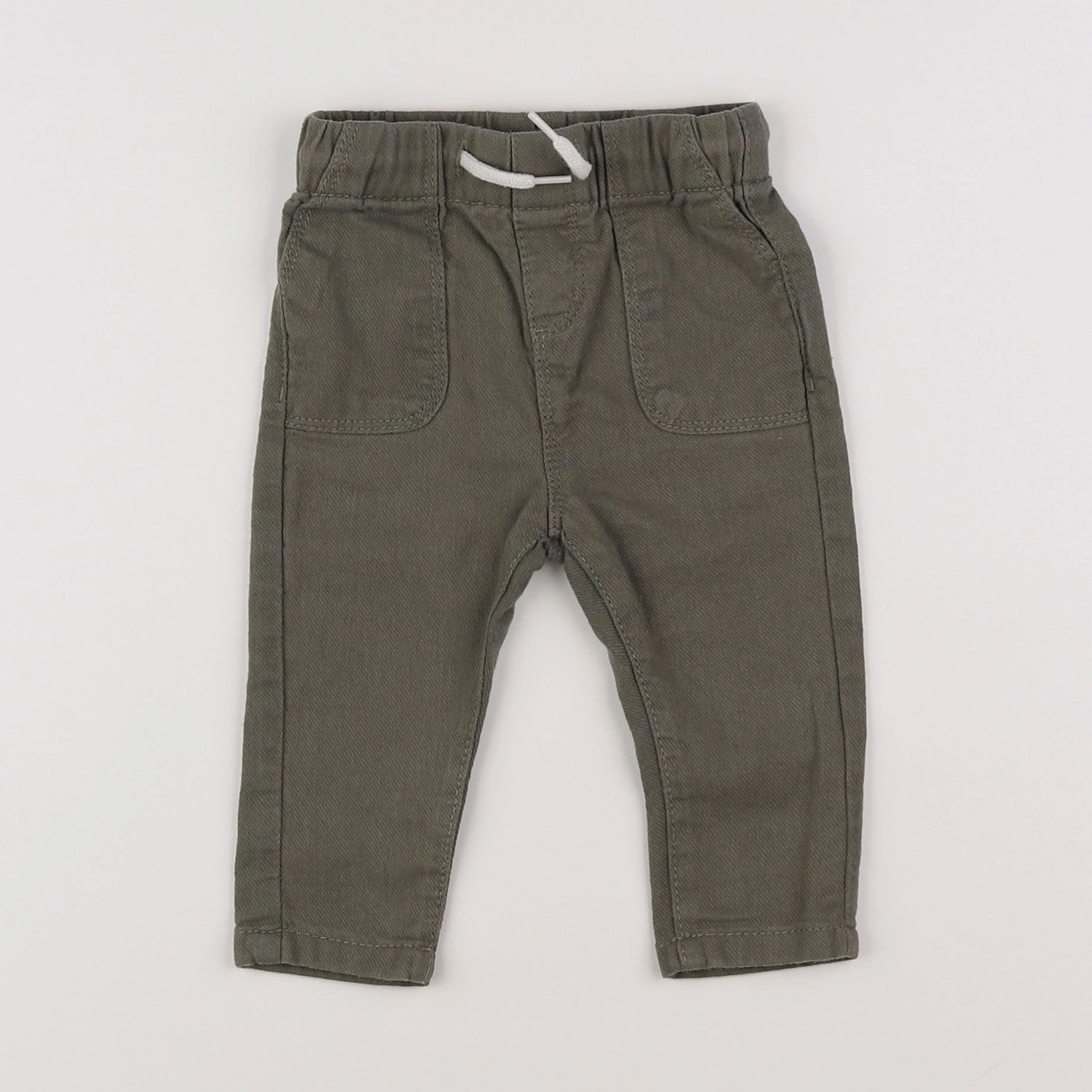 Vertbaudet - pantalon vert - 6 mois