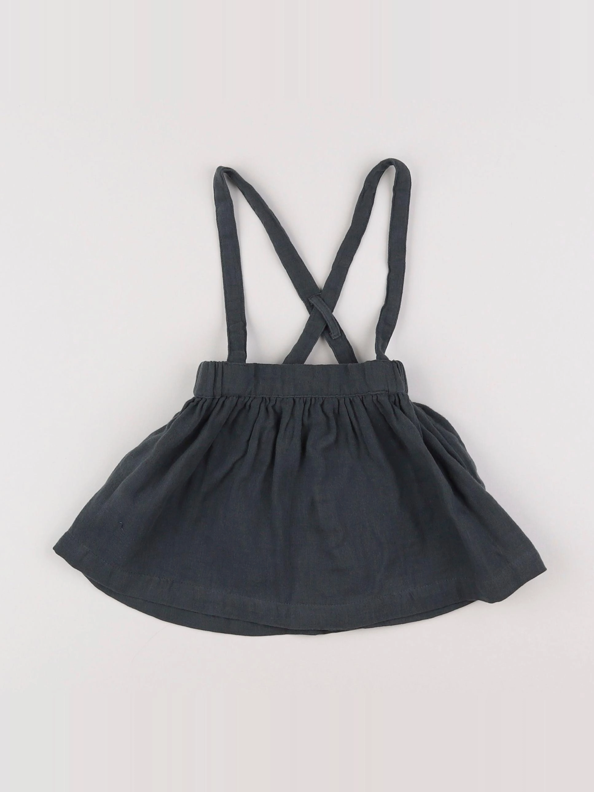 Vertbaudet - jupe gris - 9 mois