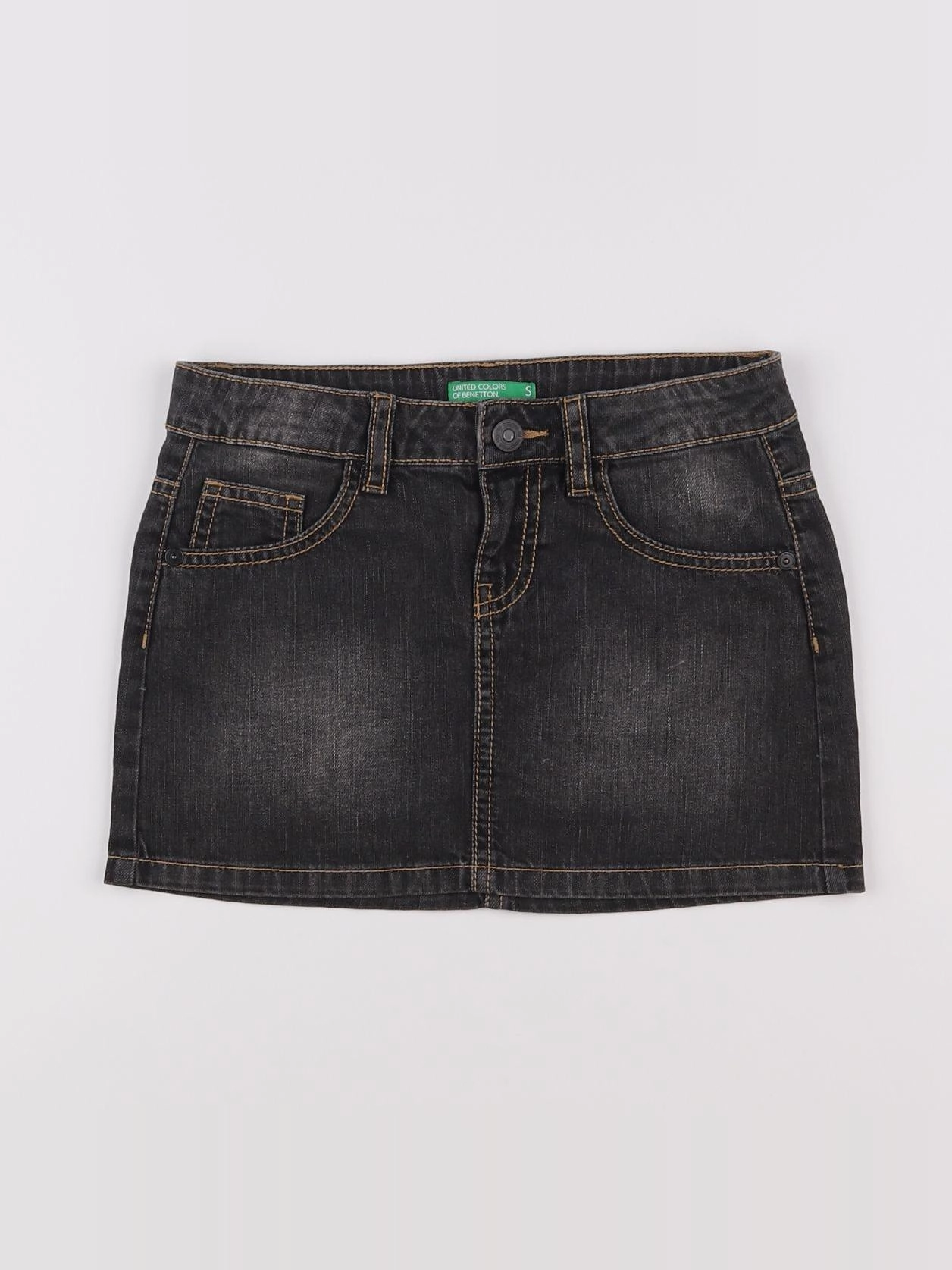 Benetton - jupe gris - 6/7 ans