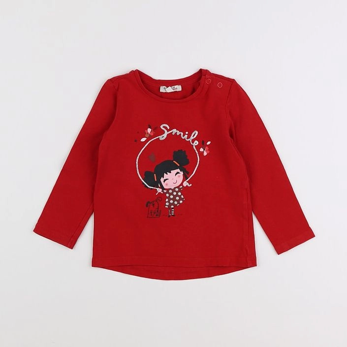 Catimini - tee-shirt rouge - 2 ans