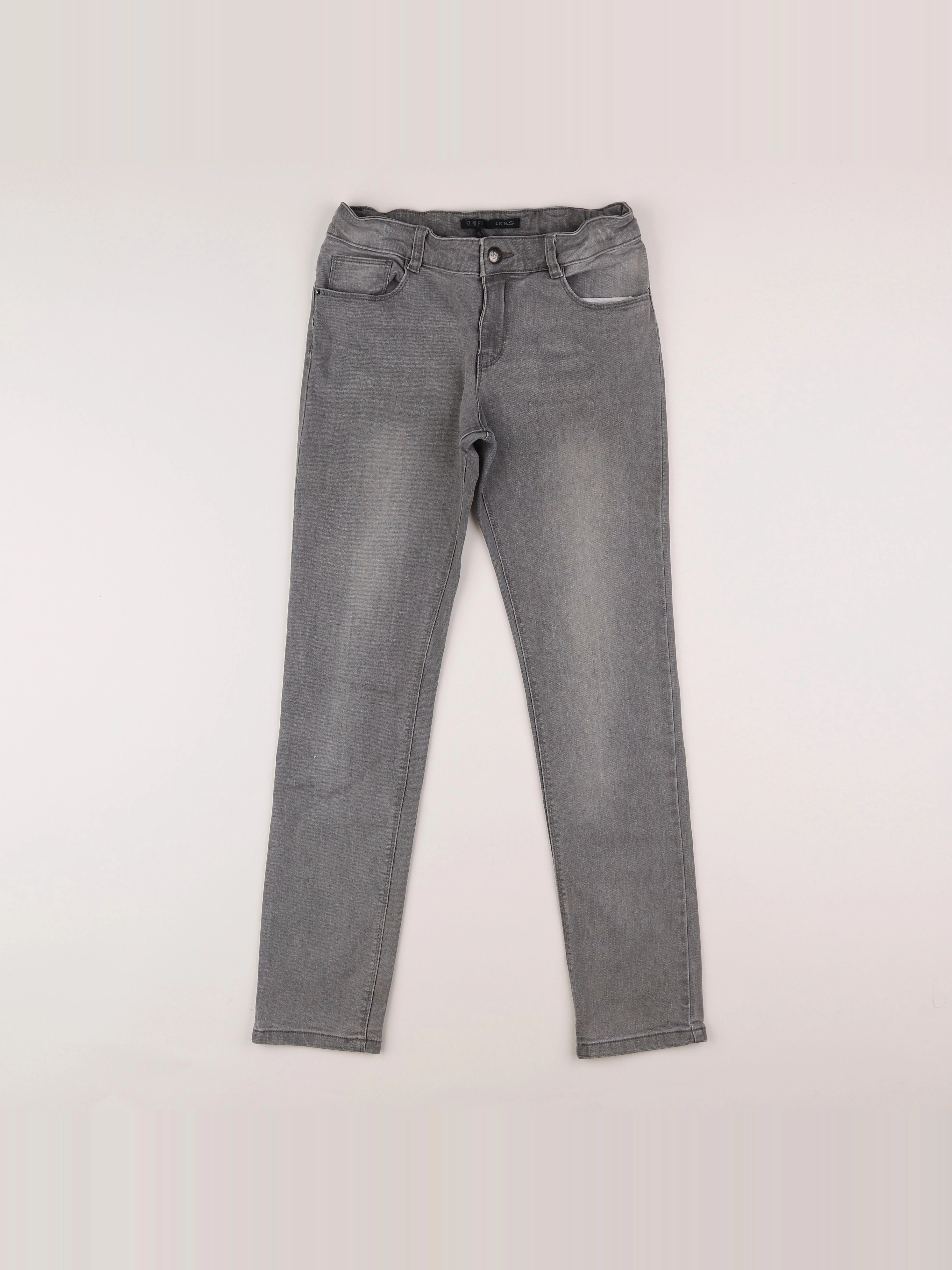 IKKS - jean gris - 12 ans