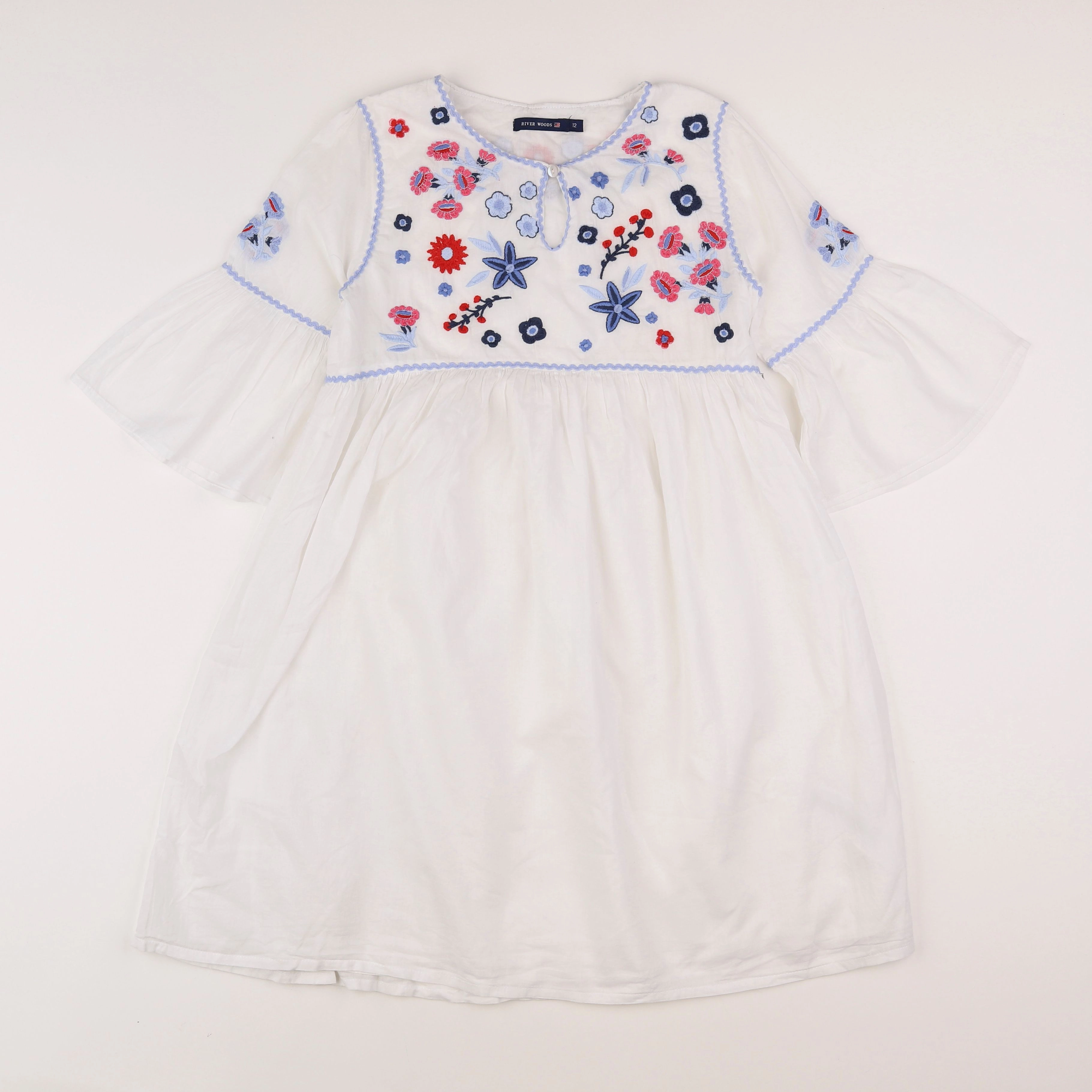 River Woods - robe bleu, blanc - 12 ans