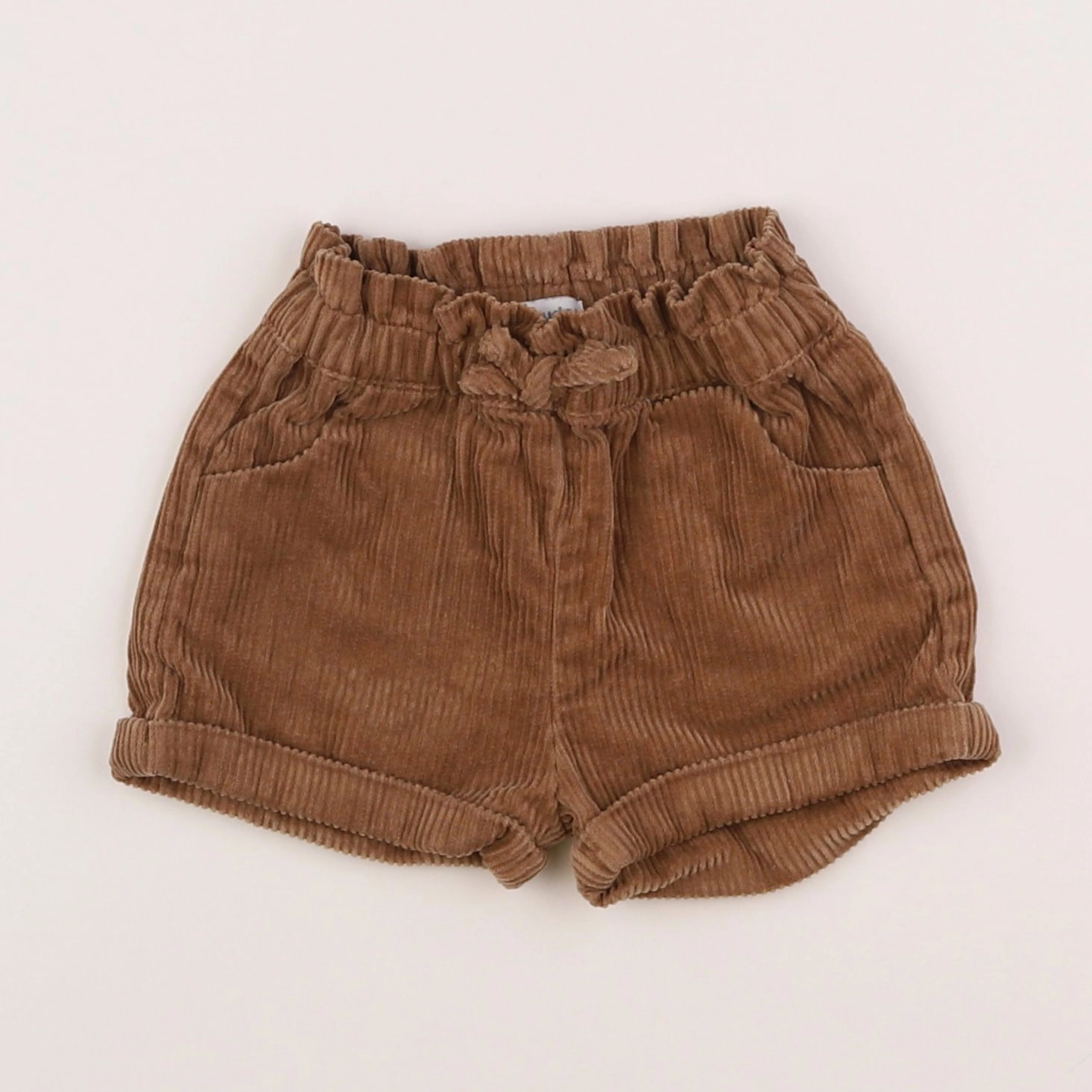 Vertbaudet - short marron - 9 mois