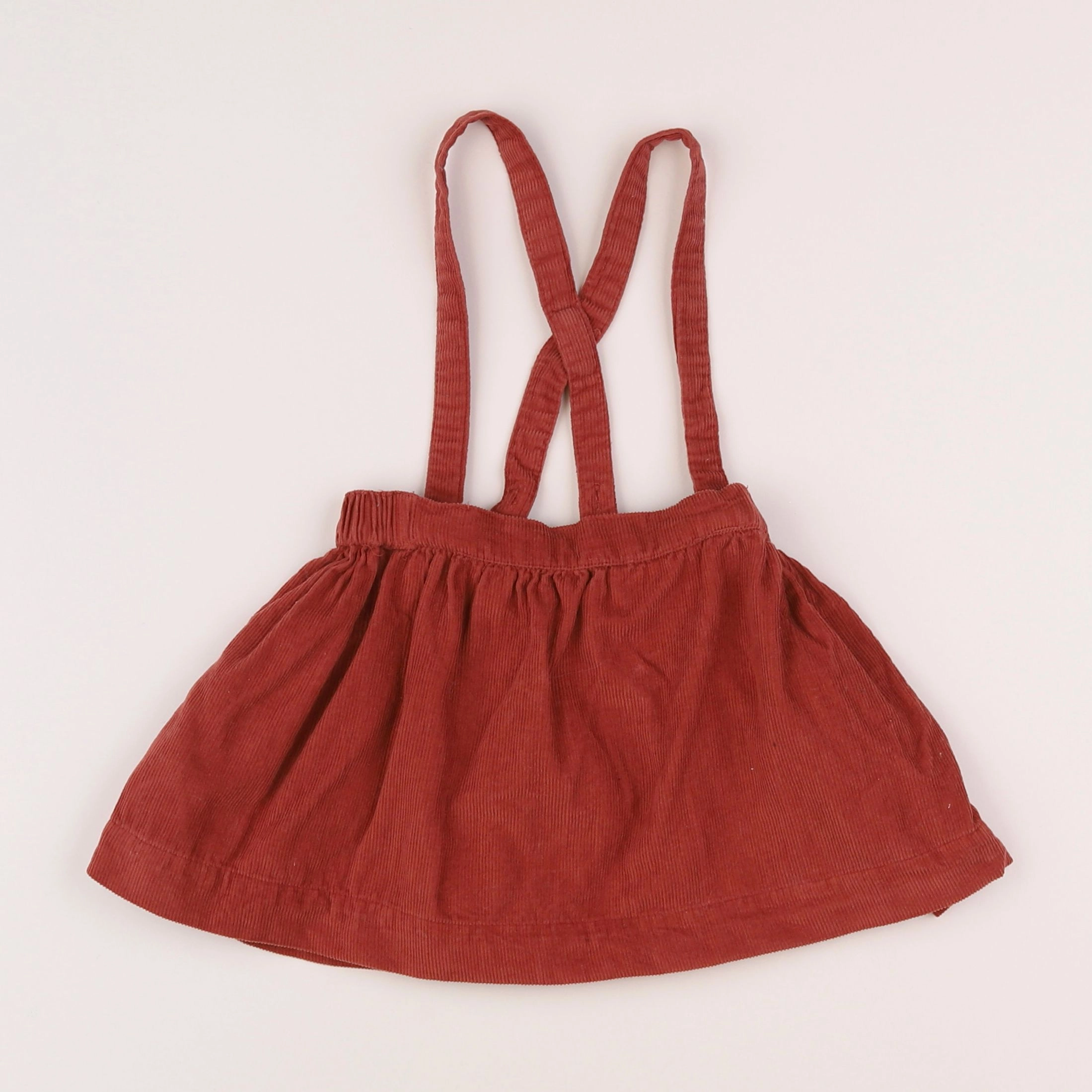 Vertbaudet - jupe rouge - 2 ans