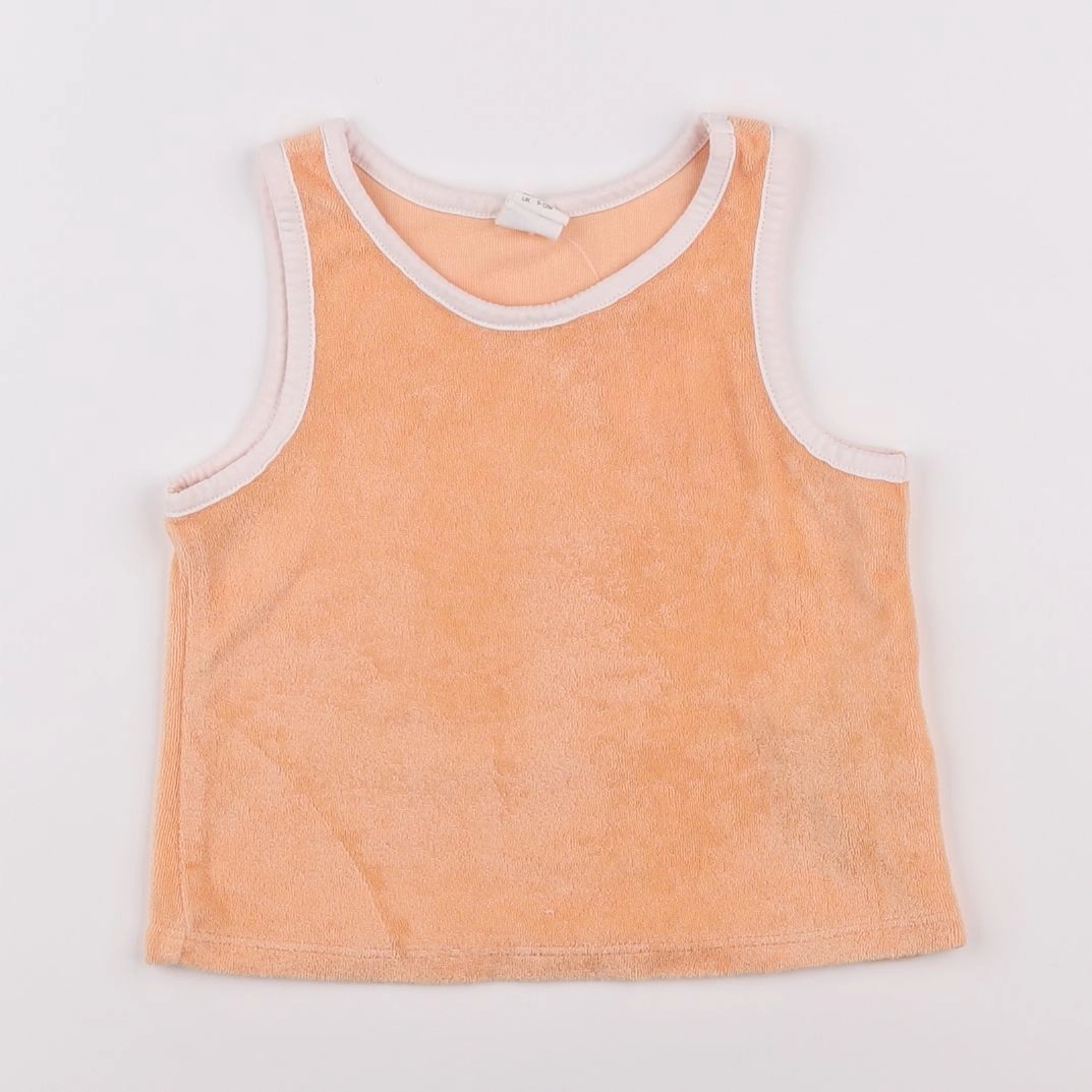 H&M - débardeur orange - 9/12 mois