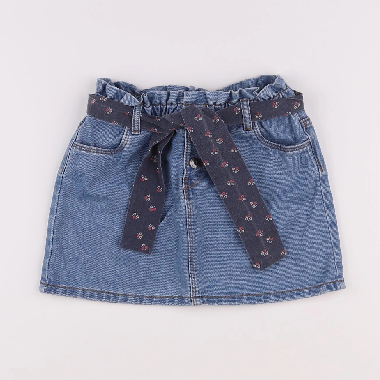 Vertbaudet - jupe bleu - 8 ans